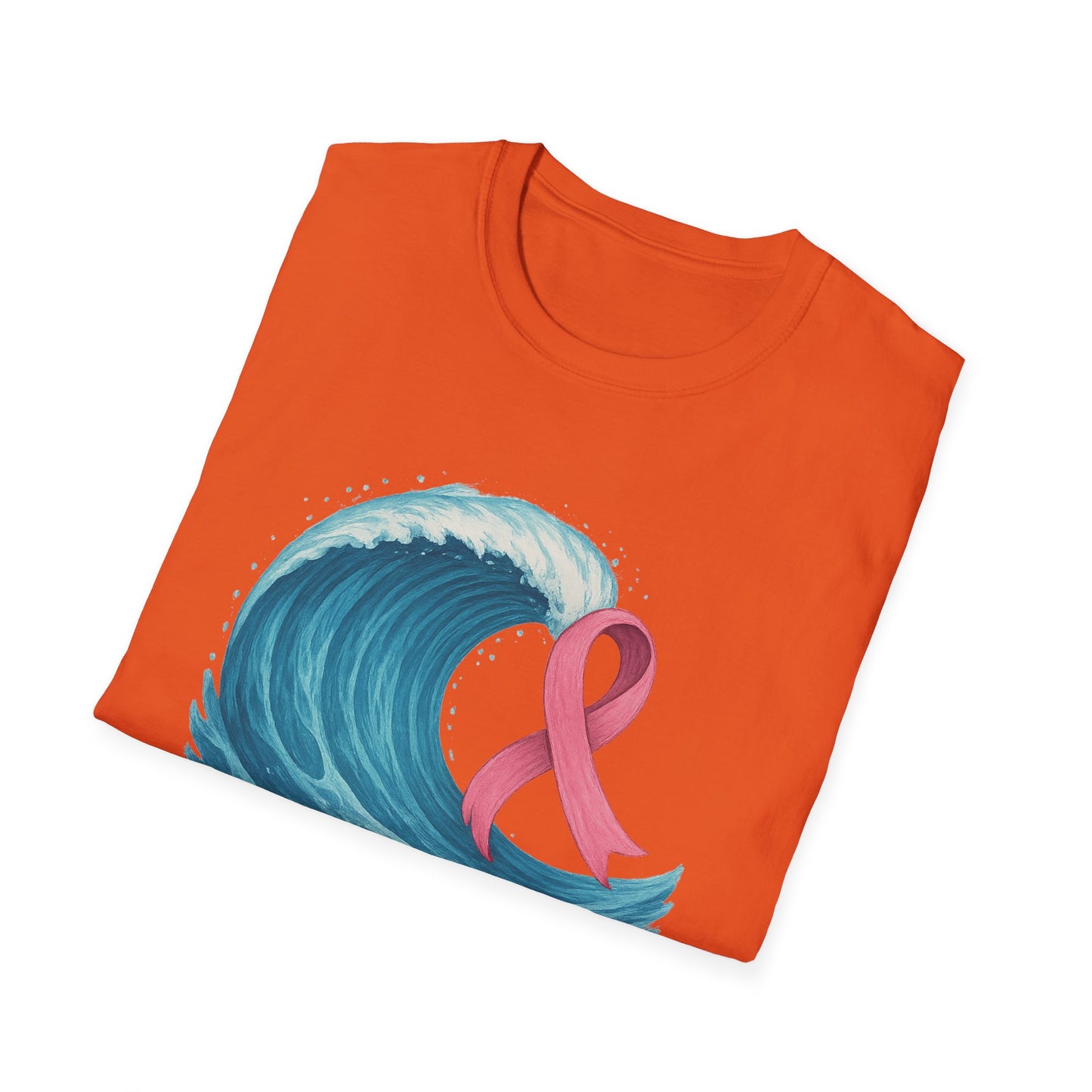 Wave of Hope Shirt | Breast Cancer Awareness Month Tee | Ocean Pink Ribbon Support Survivor Fighter T-Shirt October Strong