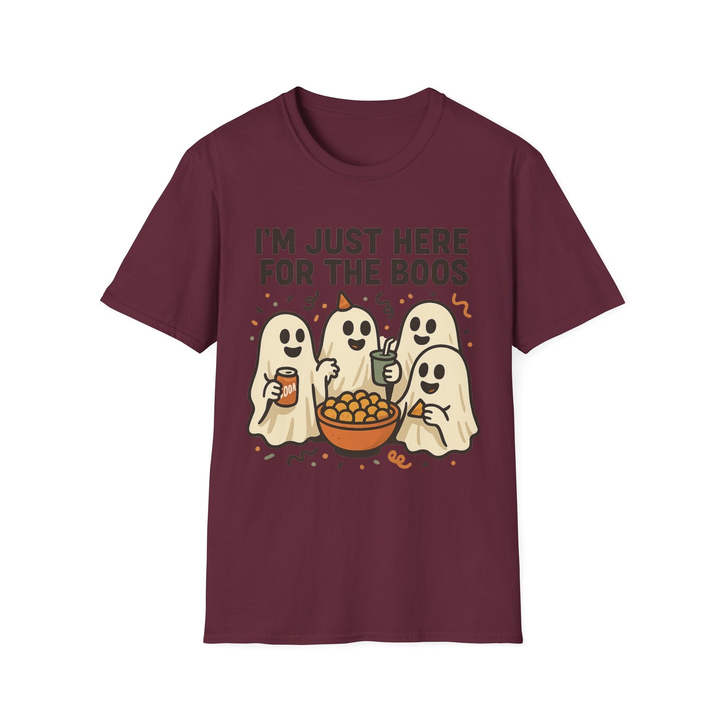 I’m Just Here for the Boos Shirt – Ghost Beer Halloween Party Tee
