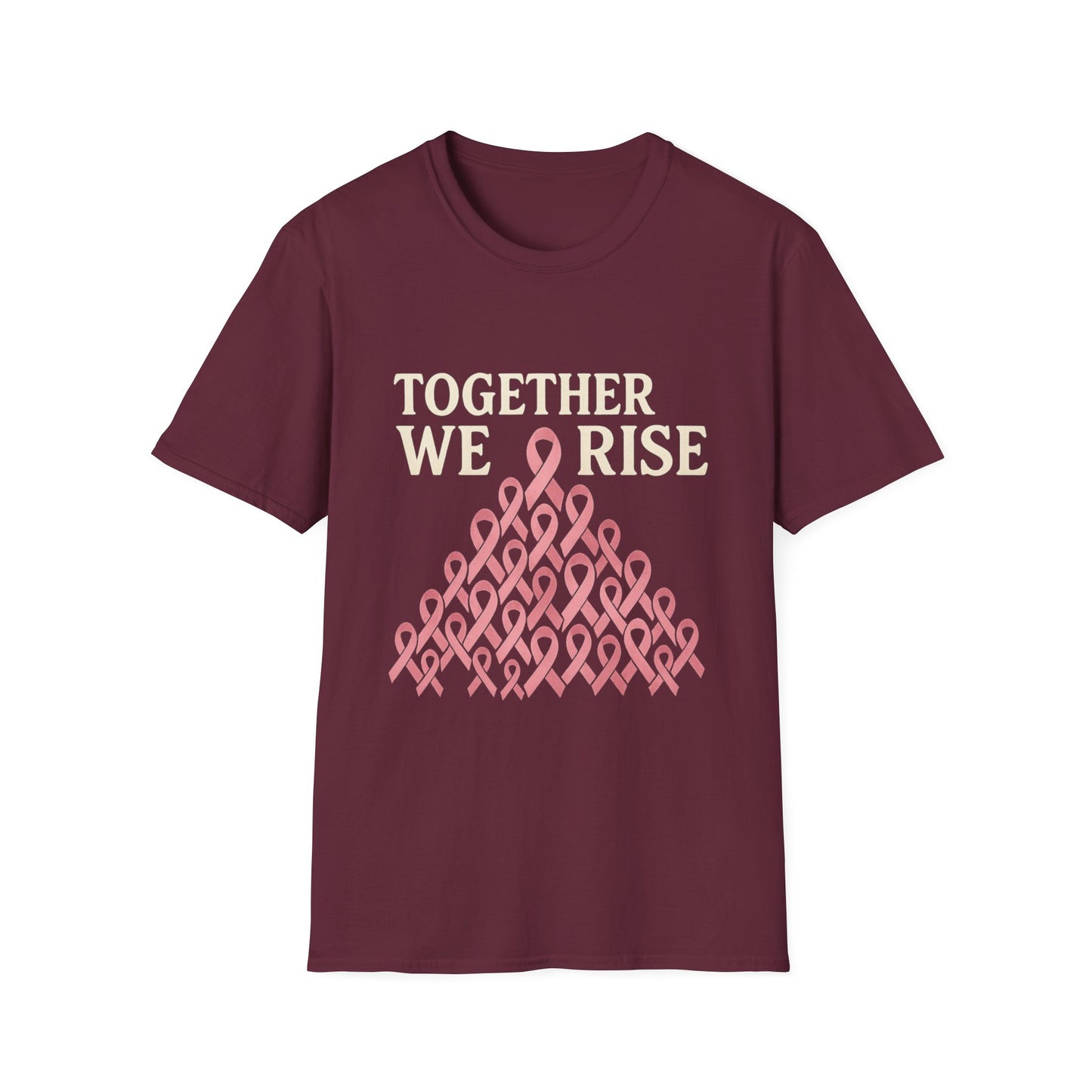 Together We Rise Shirt | Breast Cancer Awareness Pink Ribbon Tee | Unity Support Survivor Fighter Hope T-Shirt October Strong