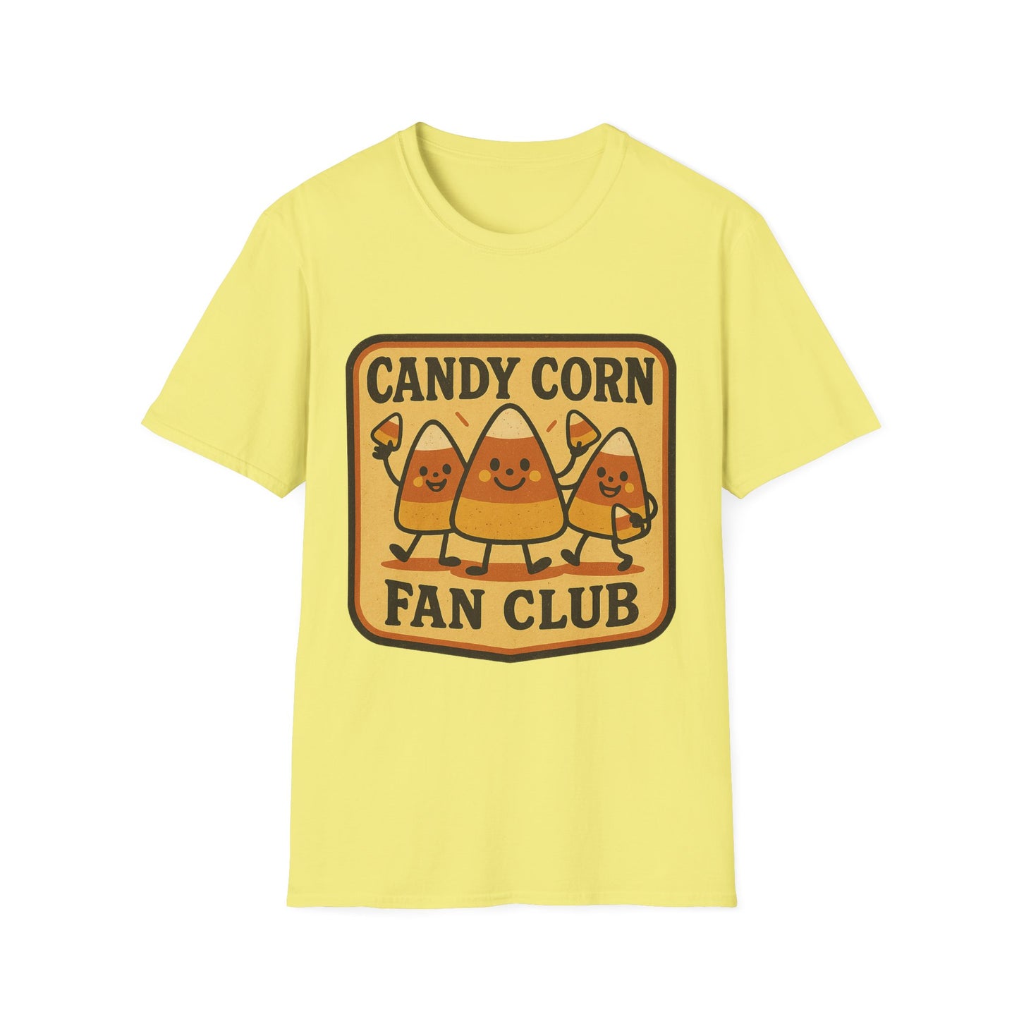 Candy Corn Fan Club Shirt – Cute Fall Halloween Tee, Retro Autumn Candy Graphic T-Shirt