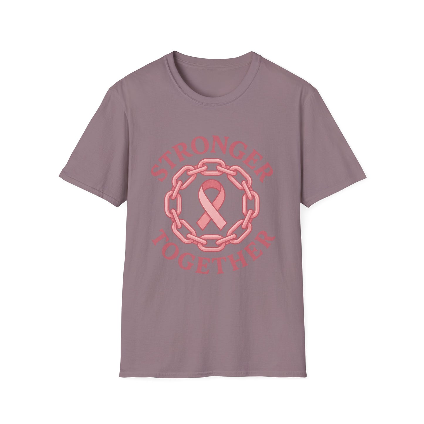 Stronger Together Shirt | Breast Cancer Awareness Pink Ribbon Tee | Unity Support Survivor Fighter October T-Shirt Hope