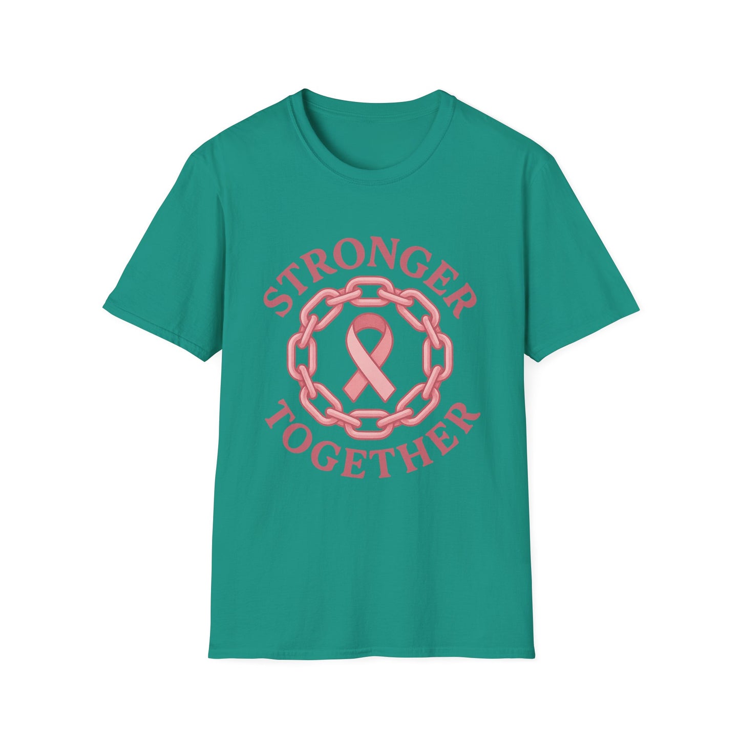 Stronger Together Shirt | Breast Cancer Awareness Pink Ribbon Tee | Unity Support Survivor Fighter October T-Shirt Hope