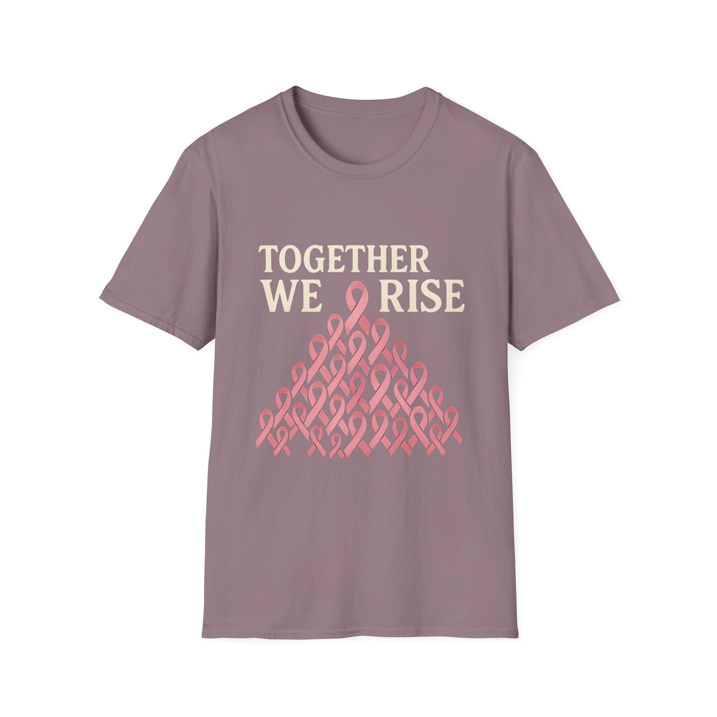 Together We Rise Shirt | Breast Cancer Awareness Pink Ribbon Tee | Unity Support Survivor Fighter Hope T-Shirt October Strong