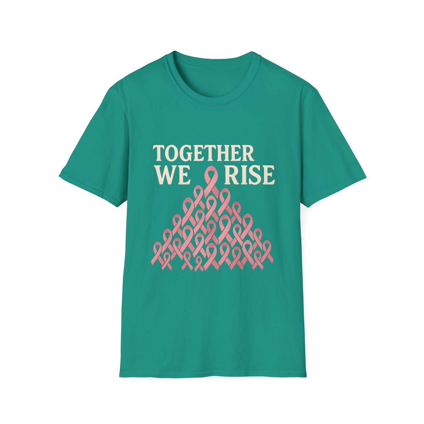 Together We Rise Shirt | Breast Cancer Awareness Pink Ribbon Tee | Unity Support Survivor Fighter Hope T-Shirt October Strong