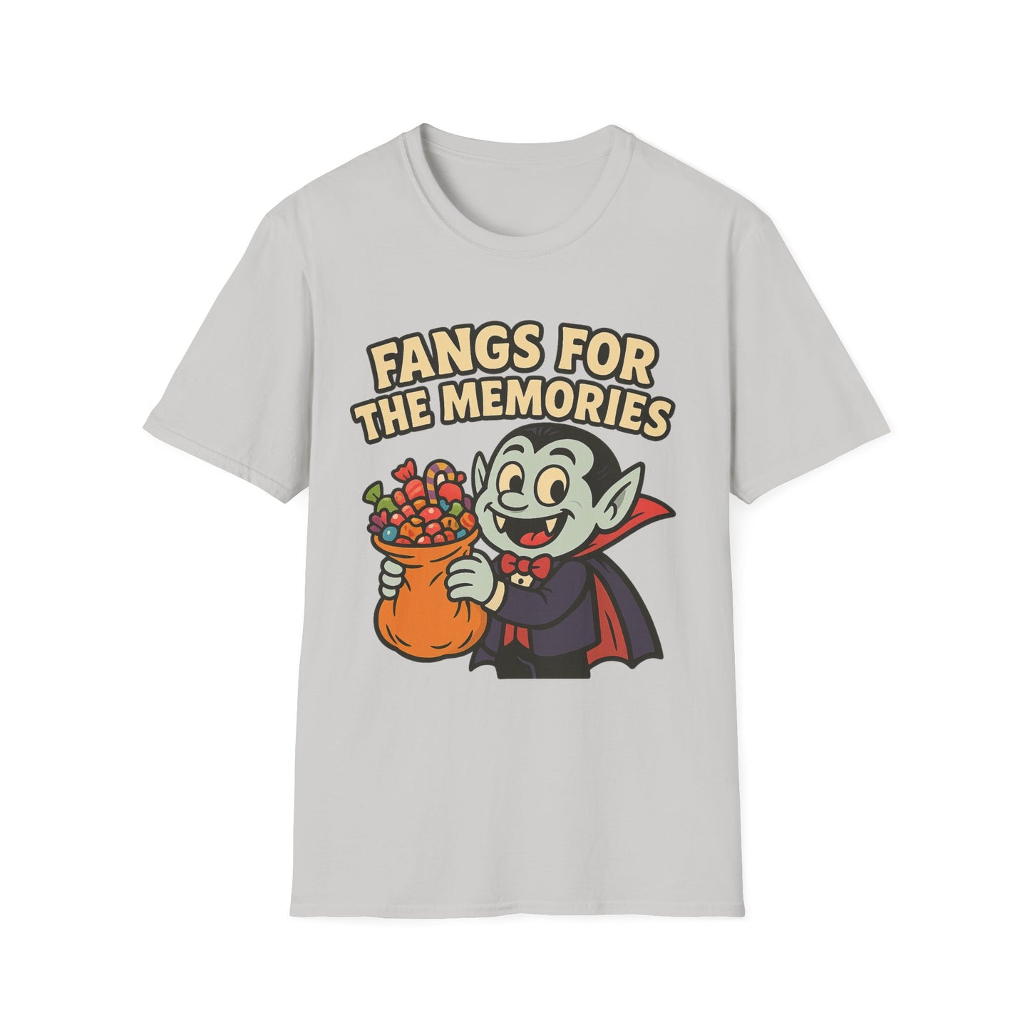 Fangs for the Memories Shirt – Vampire Trick or Treat Candy Tee