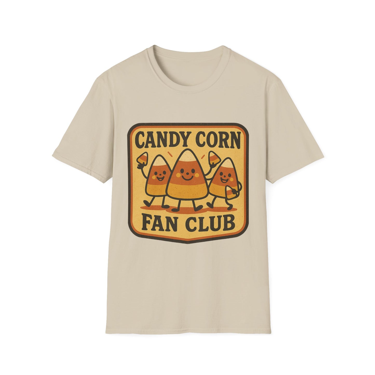 Candy Corn Fan Club Shirt – Cute Fall Halloween Tee, Retro Autumn Candy Graphic T-Shirt