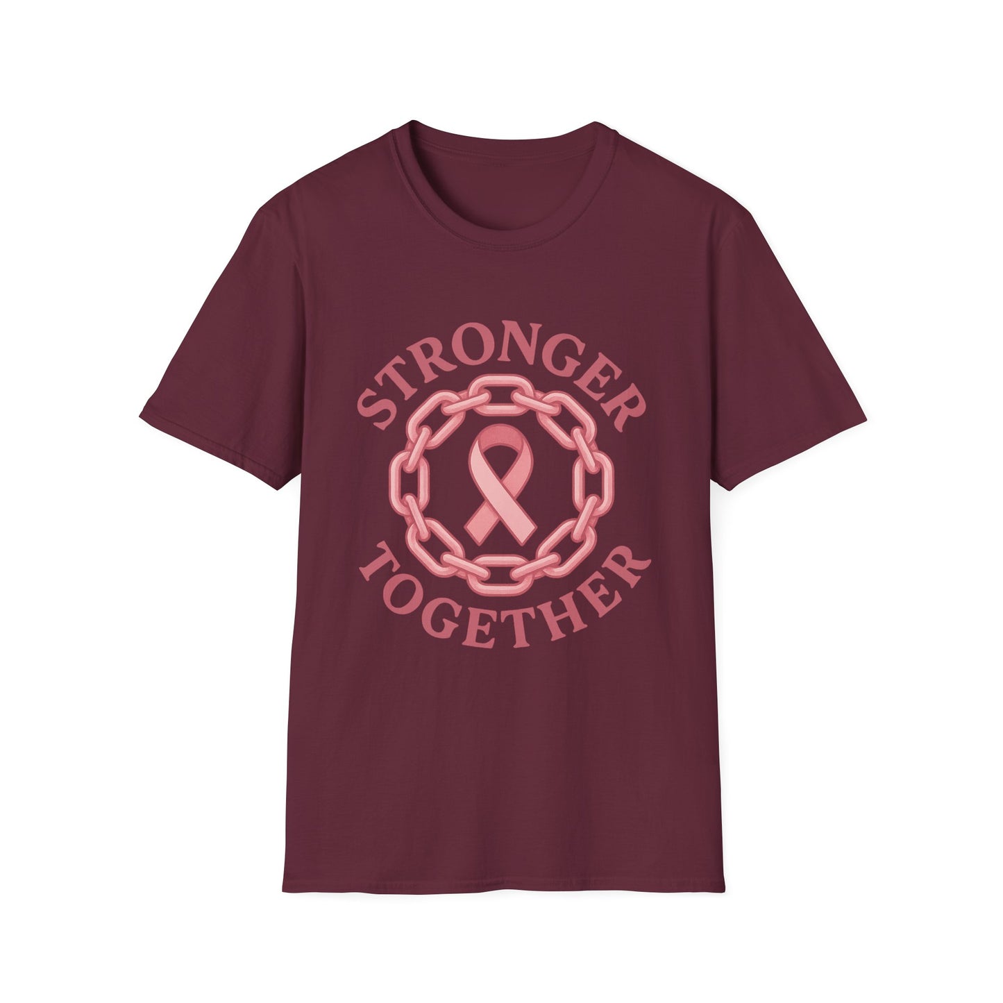 Stronger Together Shirt | Breast Cancer Awareness Pink Ribbon Tee | Unity Support Survivor Fighter October T-Shirt Hope