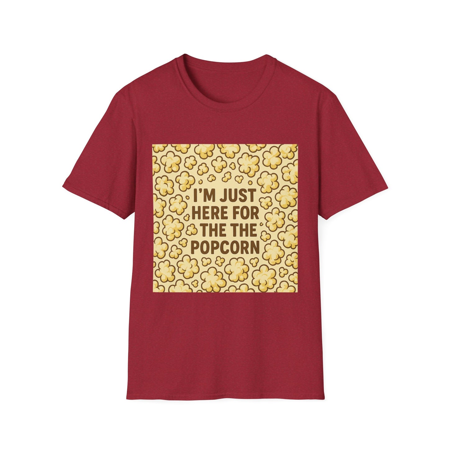 I’m Just Here for the Popcorn Shirt – Funny Movie Lover Tee – Retro Popcorn T-Shirt for Film Nights & Theater Fans
