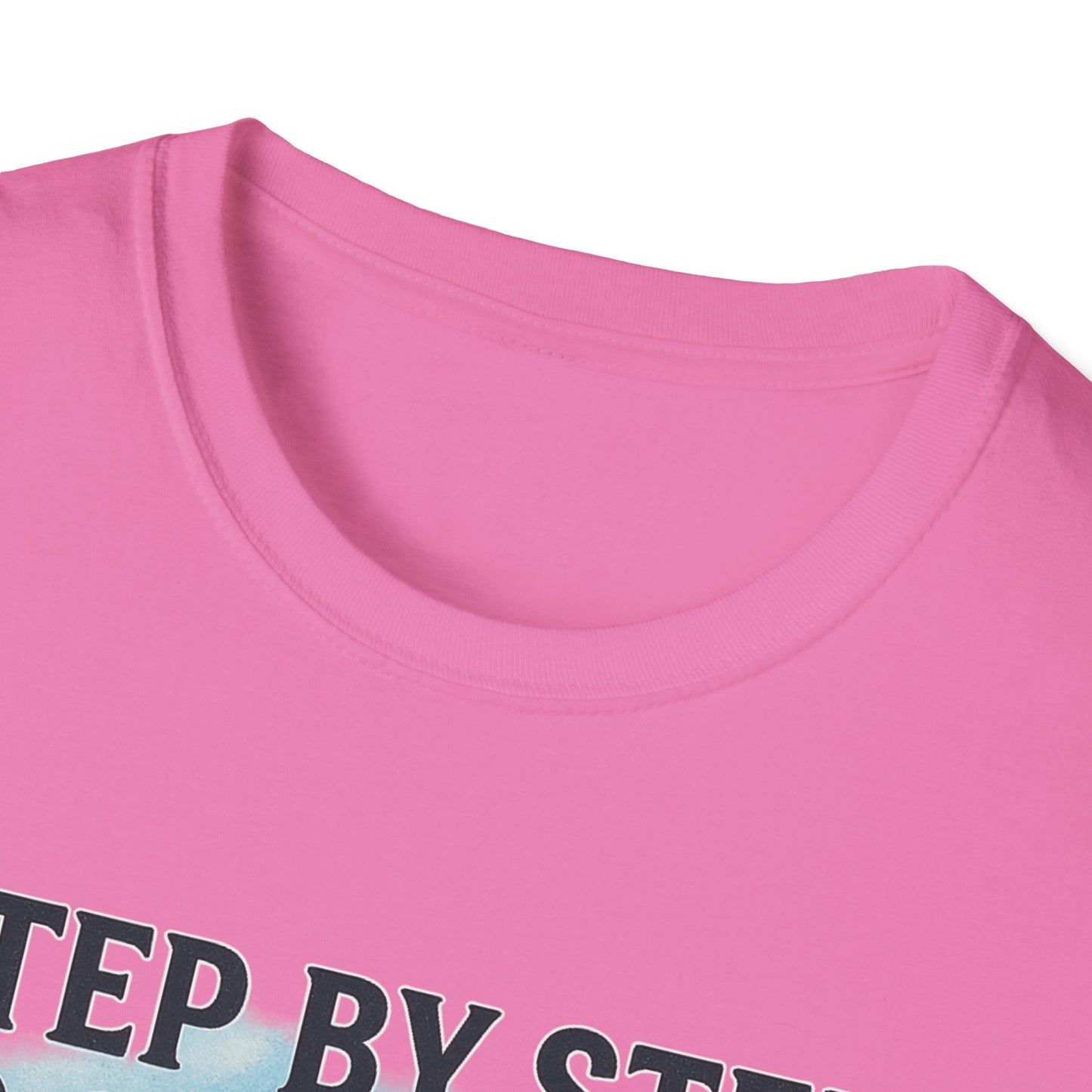 Step by Step to Greatness T-Shirt – Runner Silhouette Motivational Fitness Tee