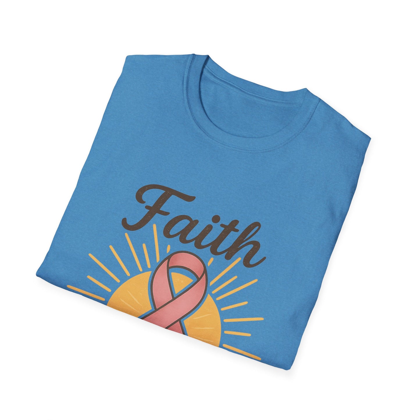 Faith Over Fear Shirt | Breast Cancer Awareness Pink Ribbon Tee | Inspirational Hope Support Survivor Fighter T-Shirt October