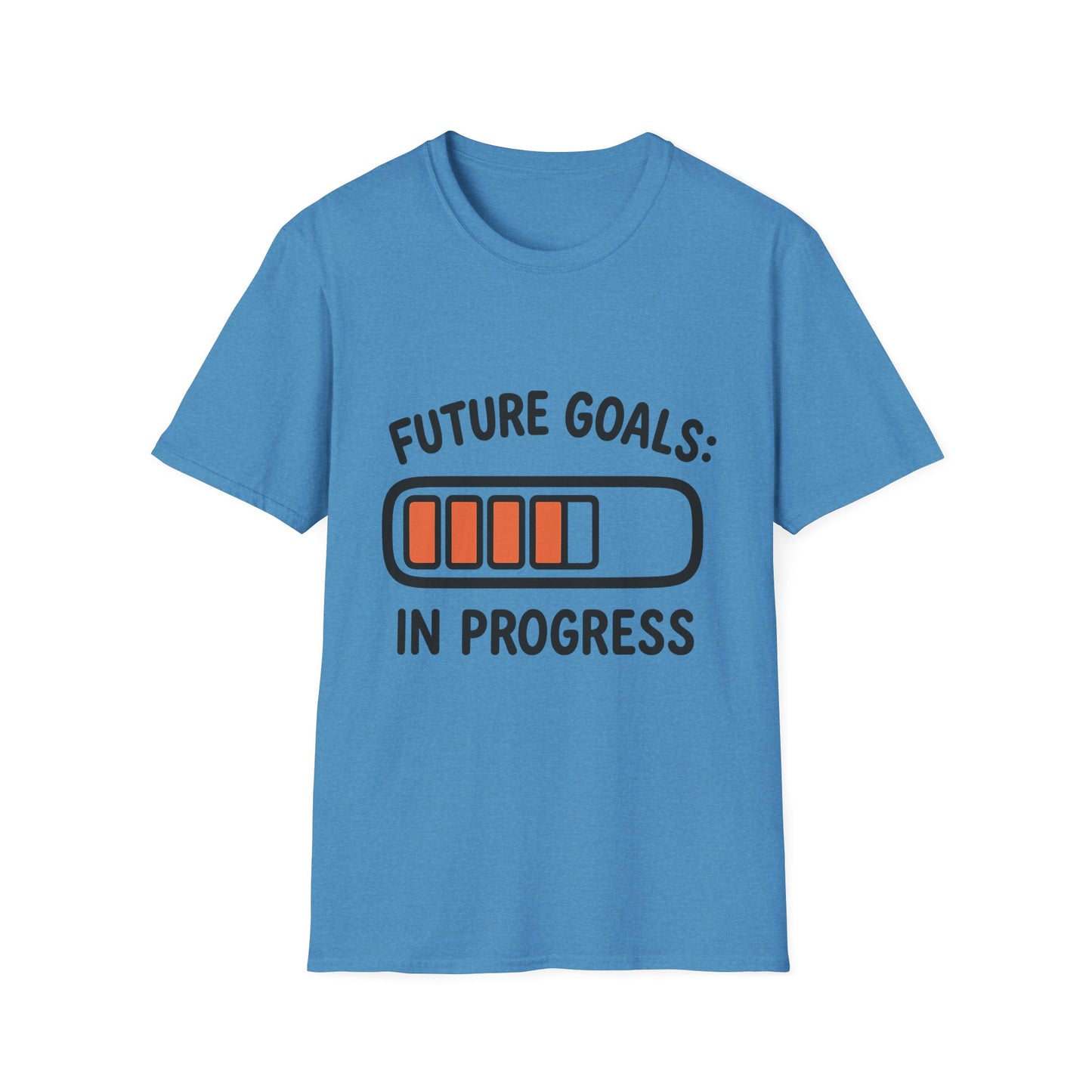 Future Goals In Progress T-Shirt – Playful Progress Bar Motivational Dreamer Tee