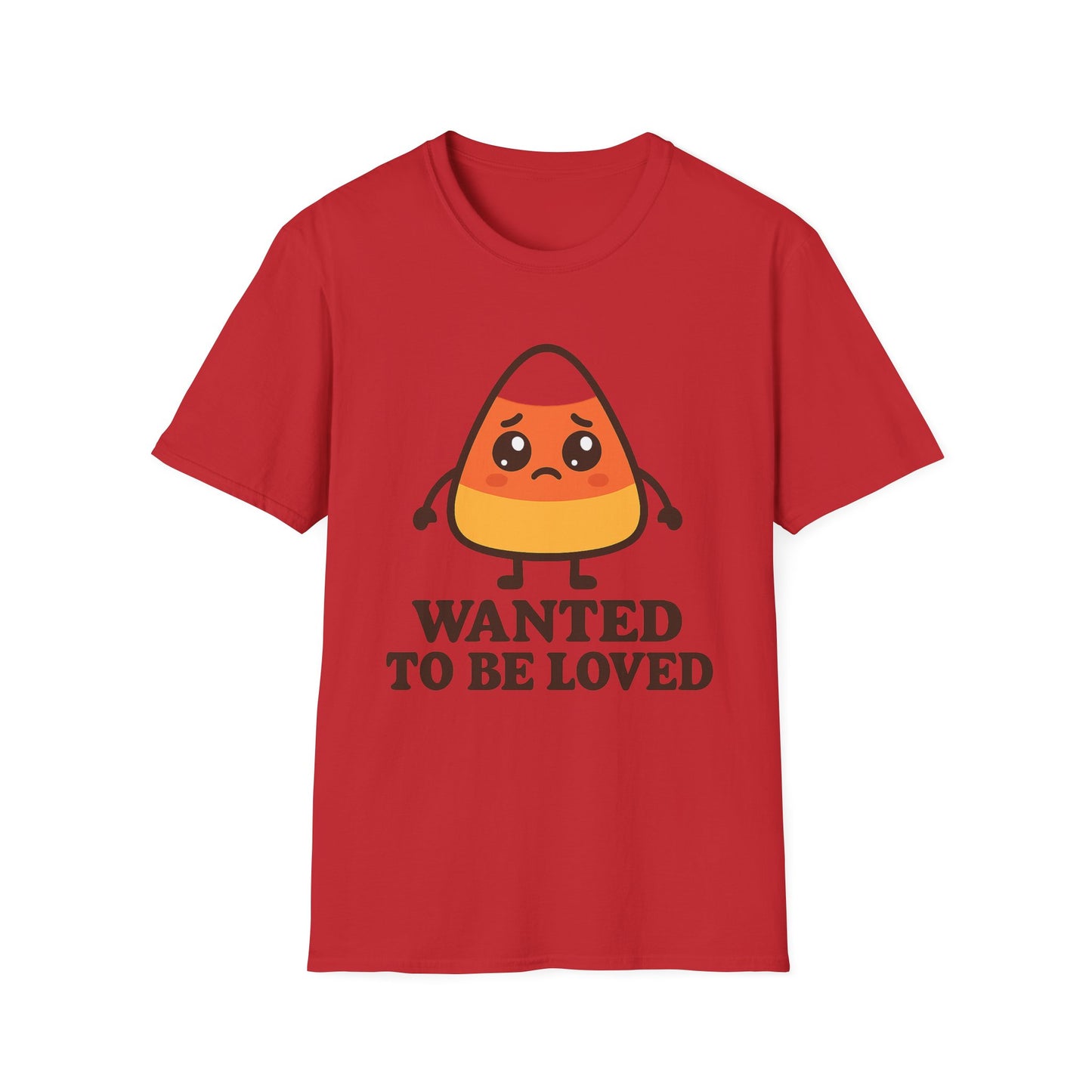 All I Wanted Was to Be Loved Candy Corn Shirt – Funny Halloween Sad Candy Tee
