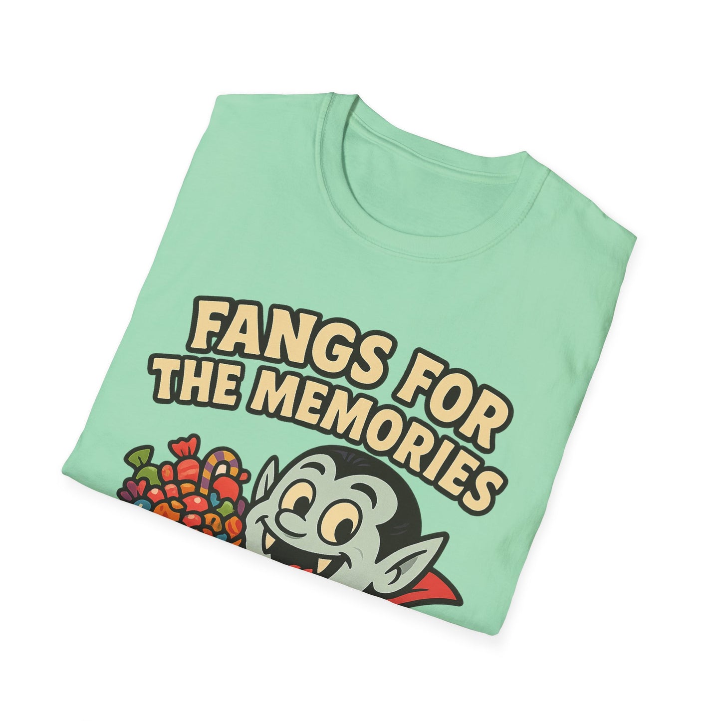 Fangs for the Memories Shirt – Vampire Trick or Treat Candy Tee