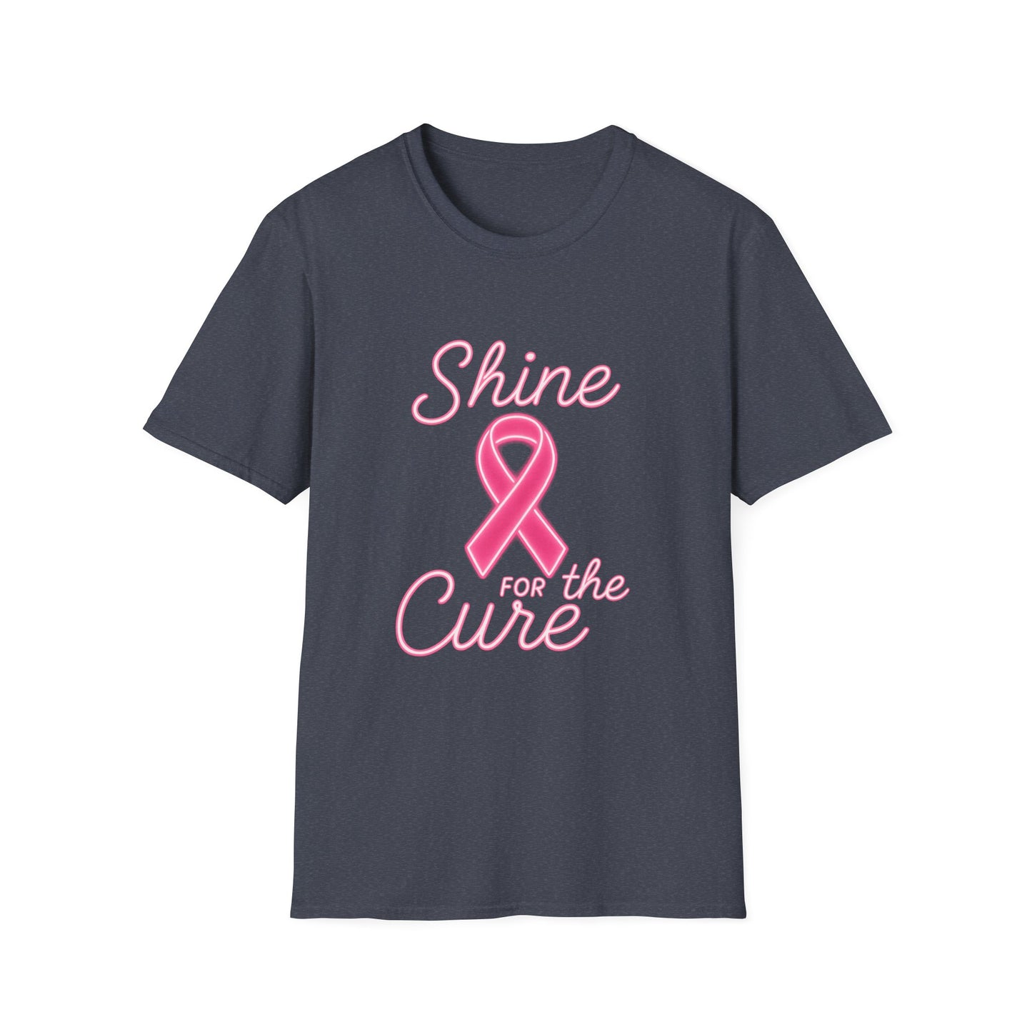 Shine for the Cure Shirt | Breast Cancer Awareness Pink Ribbon Tee | Support Hope Survivor Fighter T-Shirt October Month