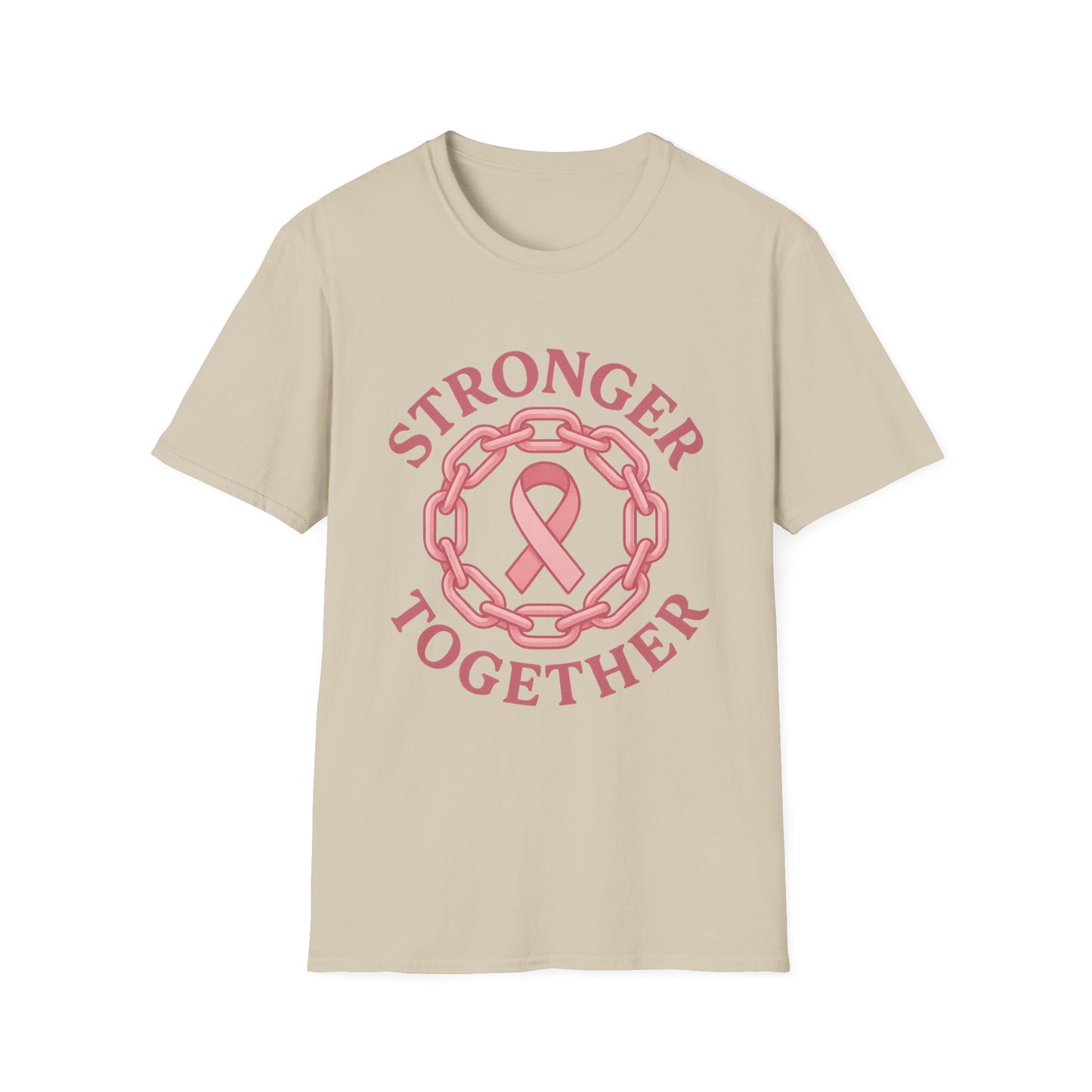 Stronger Together Shirt | Breast Cancer Awareness Pink Ribbon Tee | Unity Support Survivor Fighter October T-Shirt Hope