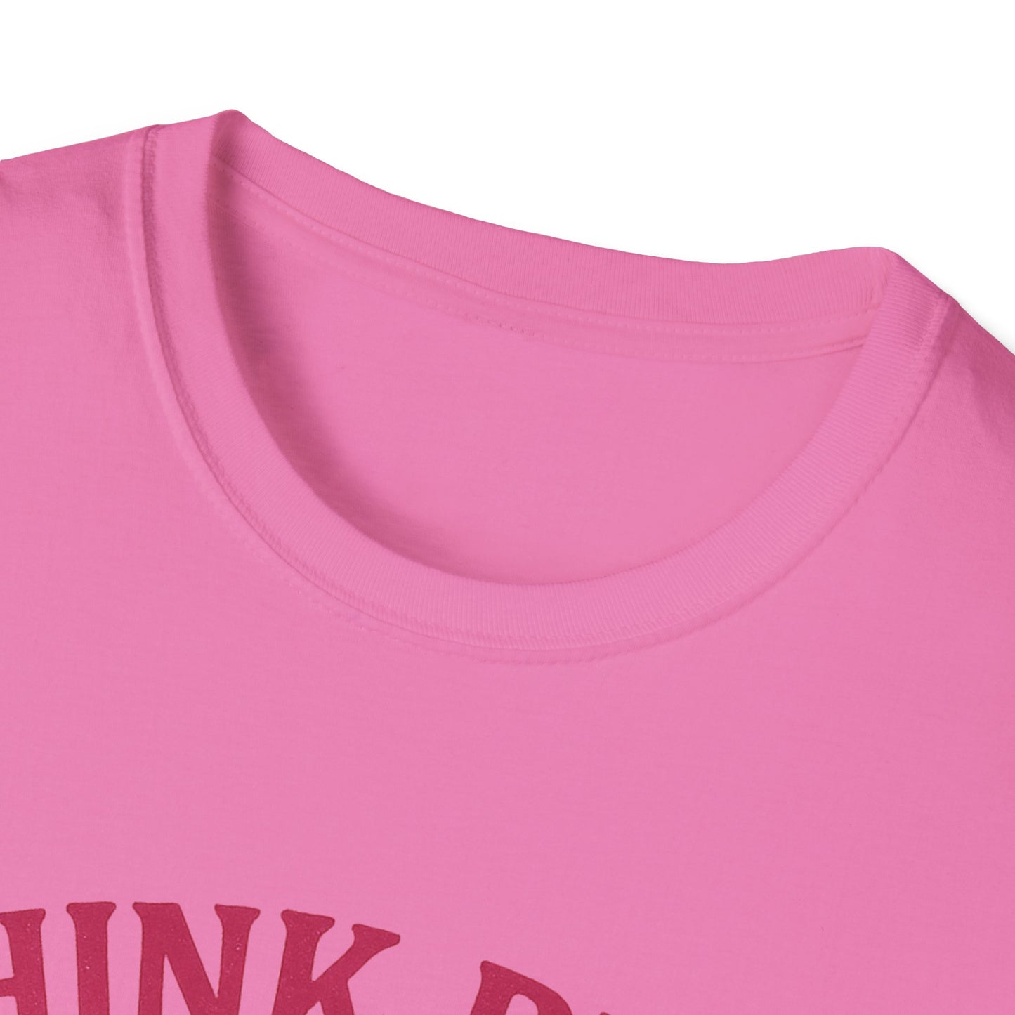 Think Pink Shirt Live Strong | Breast Cancer Awareness Ribbon Tee | Pink Support Hope Strength T-Shirt Women Men October