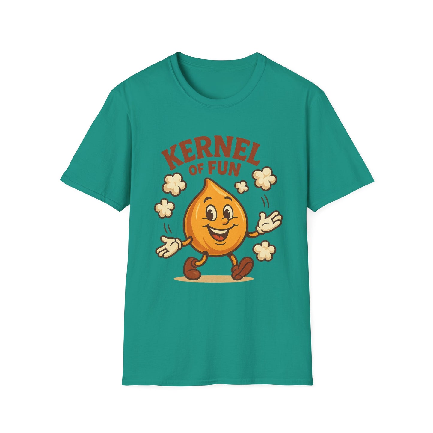 Kernel of Fun Popcorn Shirt – Cute Cartoon Snack Tee – Funny Popcorn Lover T-Shirt for Movie Nights & Cinema Fans