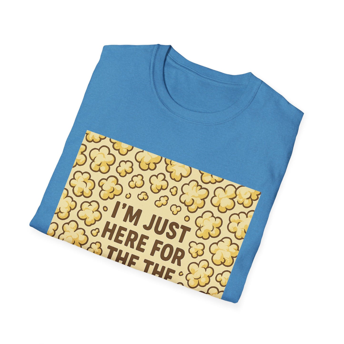 I’m Just Here for the Popcorn Shirt – Funny Movie Lover Tee – Retro Popcorn T-Shirt for Film Nights & Theater Fans