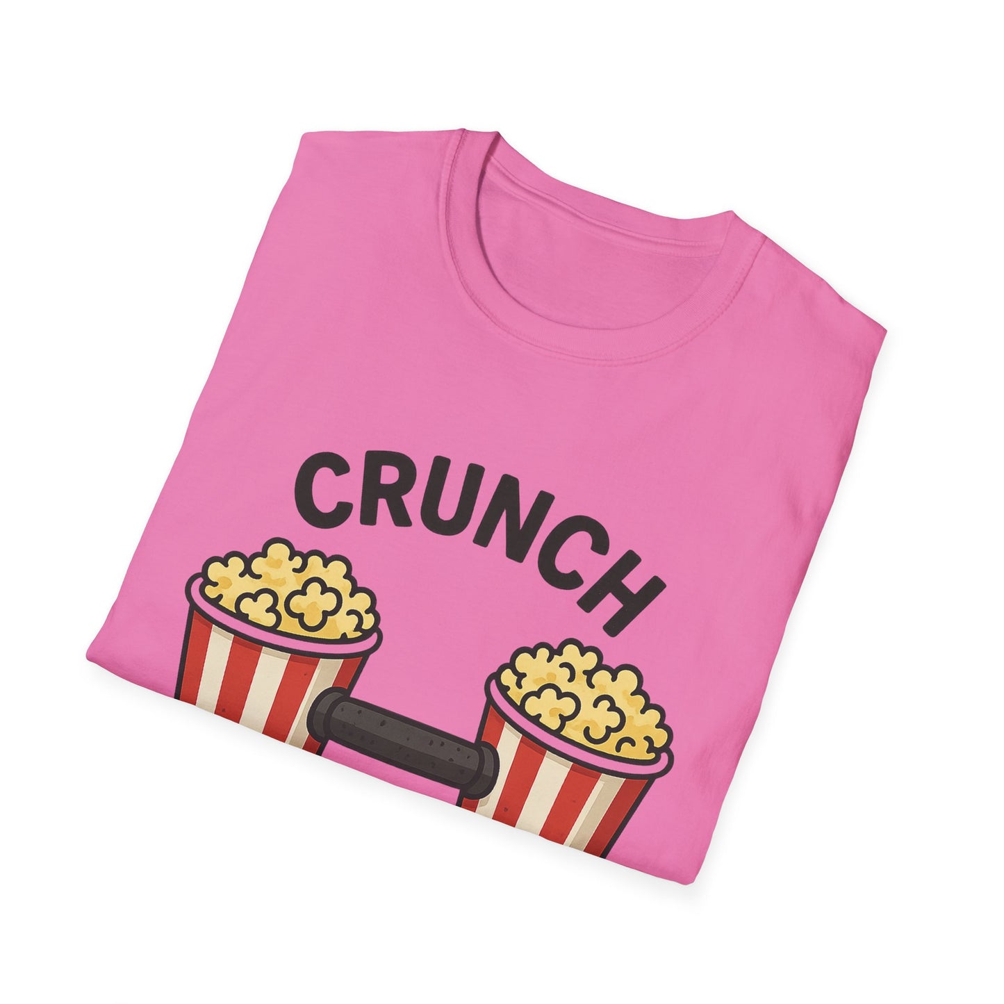 Crunch Goals Popcorn Shirt – Funny Fitness Pun Tee – Retro Popcorn Lover T-Shirt for Movie Nights & Snack Fans