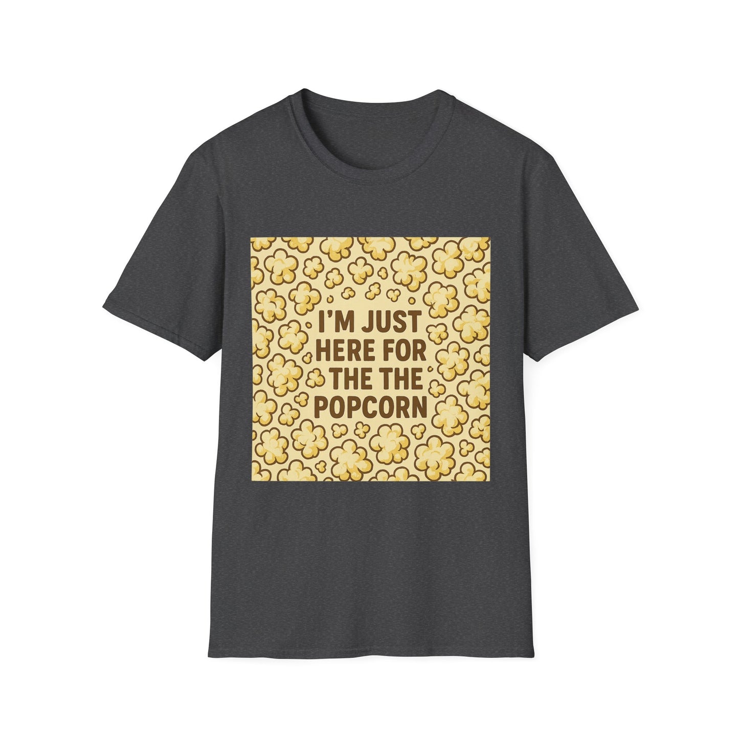 I’m Just Here for the Popcorn Shirt – Funny Movie Lover Tee – Retro Popcorn T-Shirt for Film Nights & Theater Fans