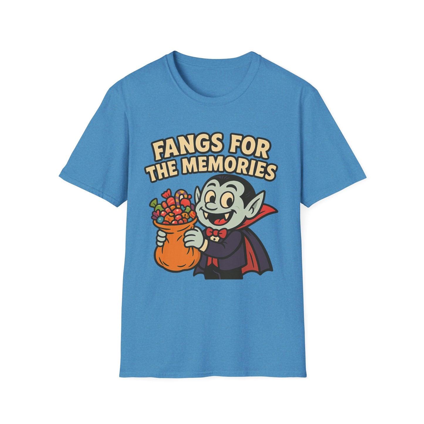 Fangs for the Memories Shirt – Vampire Trick or Treat Candy Tee