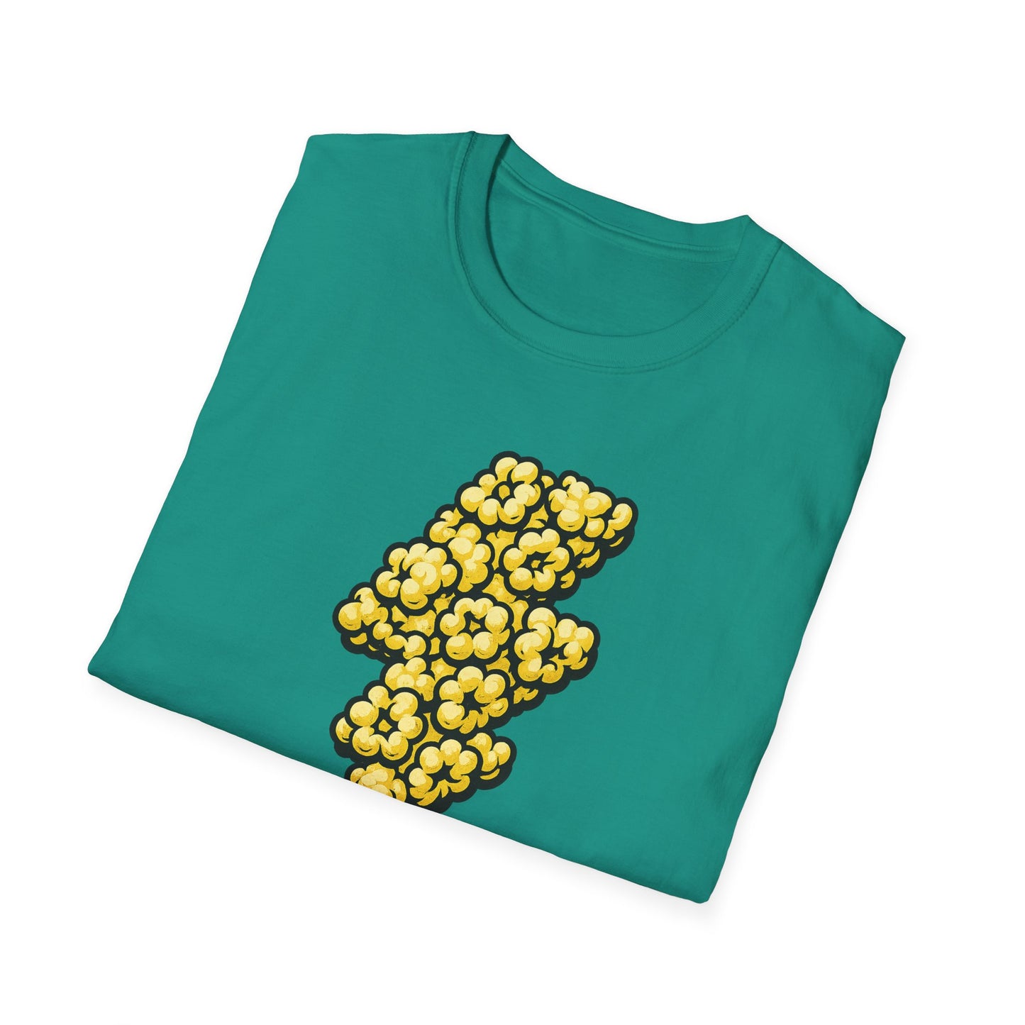 Popcorn Powered Shirt – Funny Movie Snack Tee – Retro Popcorn Lover T-Shirt for Cinema Nights & Foodie Fans