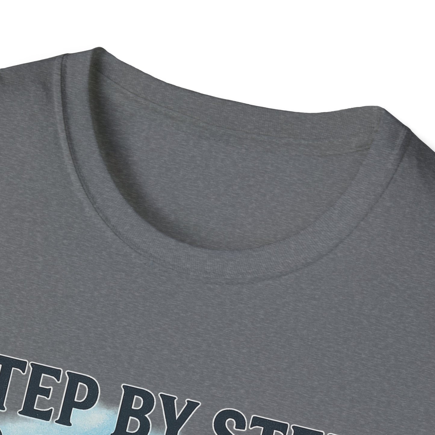 Step by Step to Greatness T-Shirt – Runner Silhouette Motivational Fitness Tee
