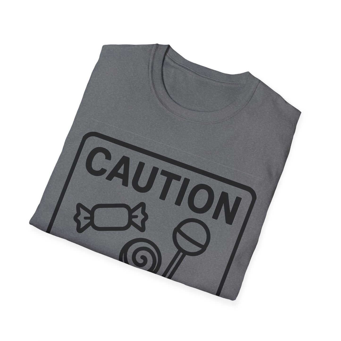 Caution May Contain Candy Shirt – Funny Trick or Treat Warning Tee