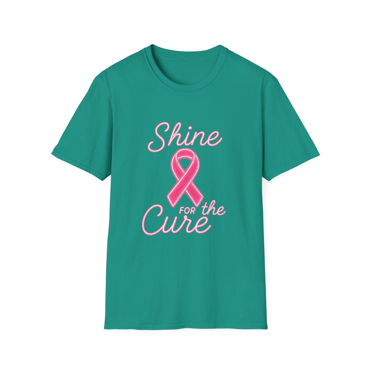 Shine for the Cure Shirt | Breast Cancer Awareness Pink Ribbon Tee | Support Hope Survivor Fighter T-Shirt October Month