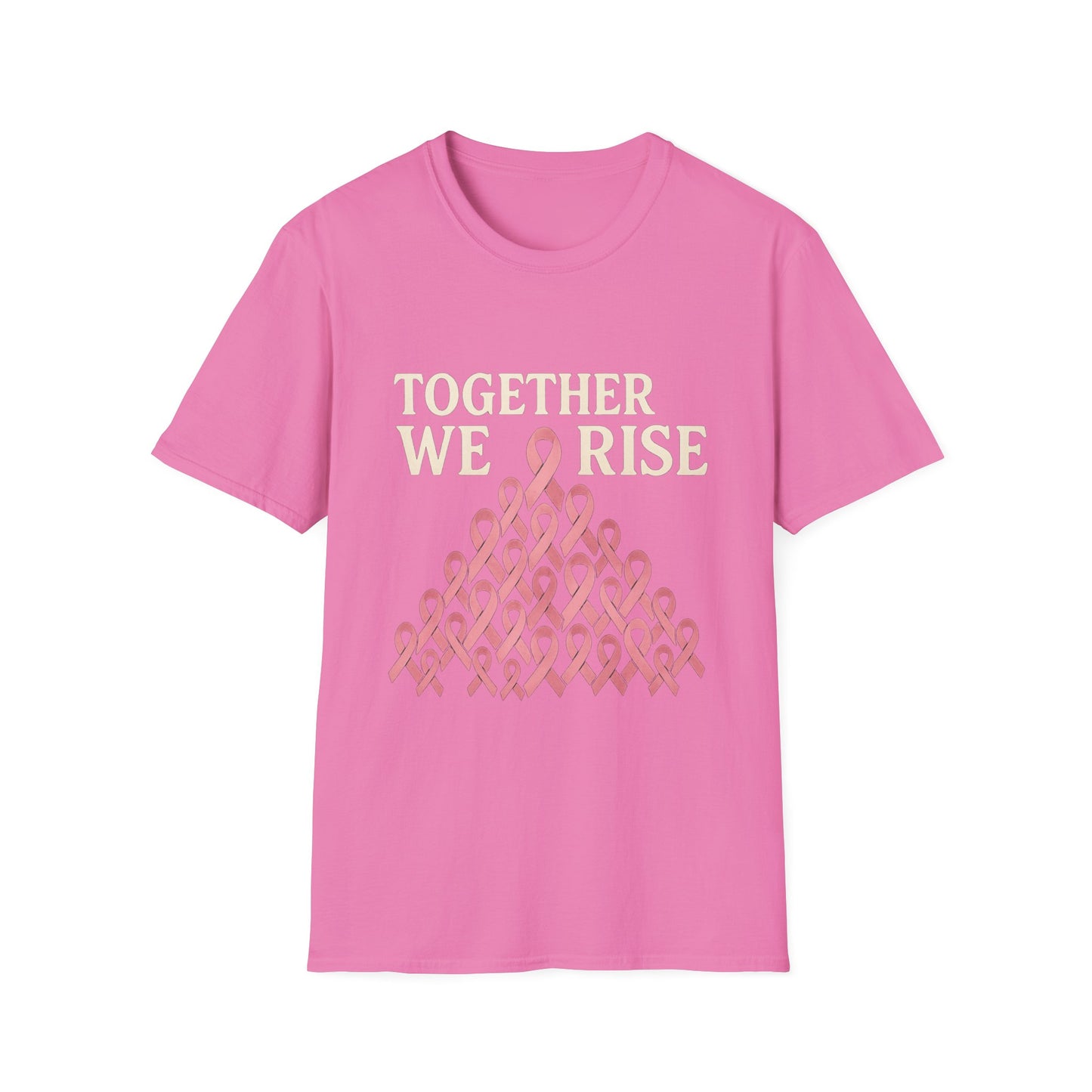 Together We Rise Shirt | Breast Cancer Awareness Pink Ribbon Tee | Unity Support Survivor Fighter Hope T-Shirt October Strong