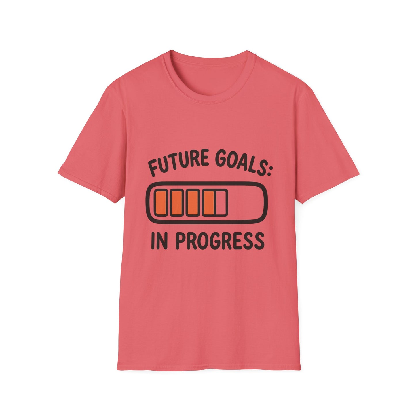 Future Goals In Progress T-Shirt – Playful Progress Bar Motivational Dreamer Tee