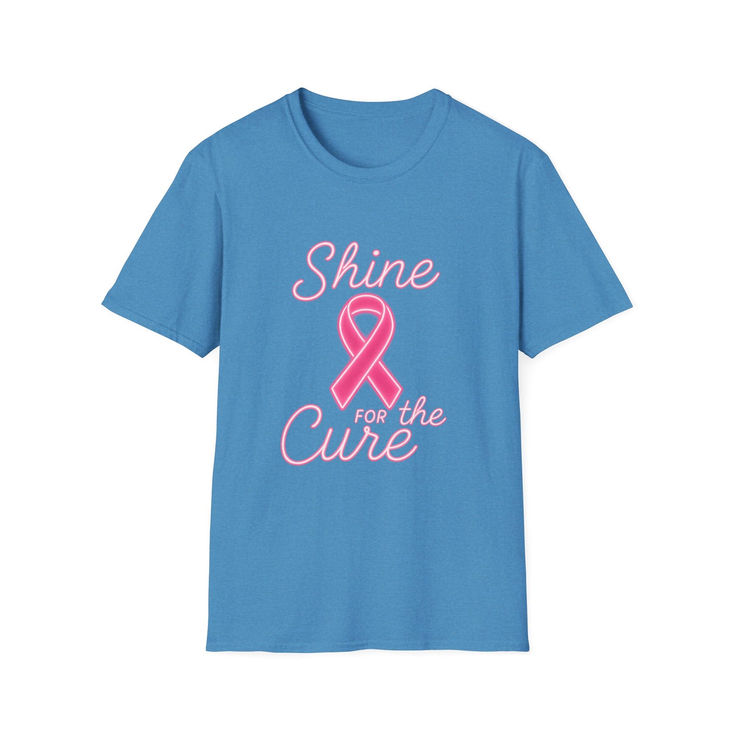 Shine for the Cure Shirt | Breast Cancer Awareness Pink Ribbon Tee | Support Hope Survivor Fighter T-Shirt October Month