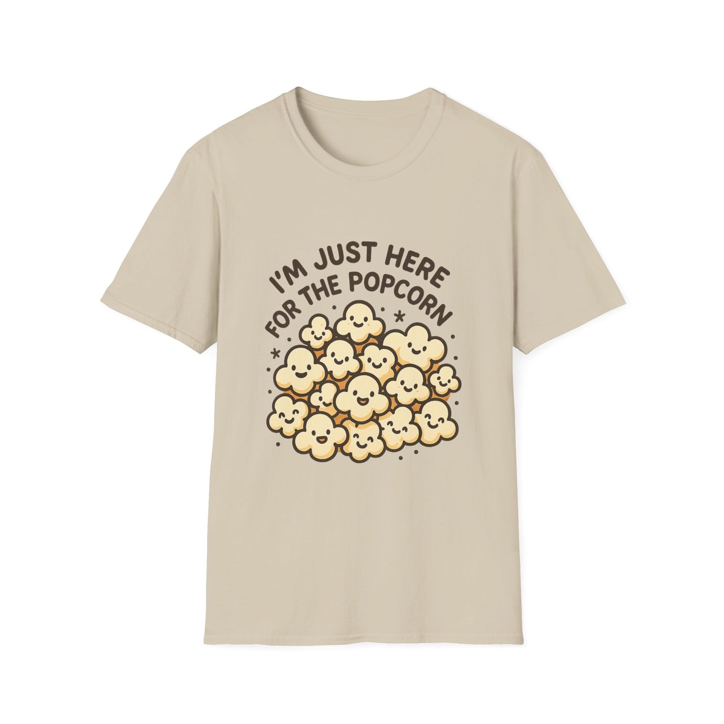 I’m Just Here for the Popcorn T-Shirt – Funny Movie Night Tee – Popcorn Lover Shirt for Film Fans & Snack Lovers