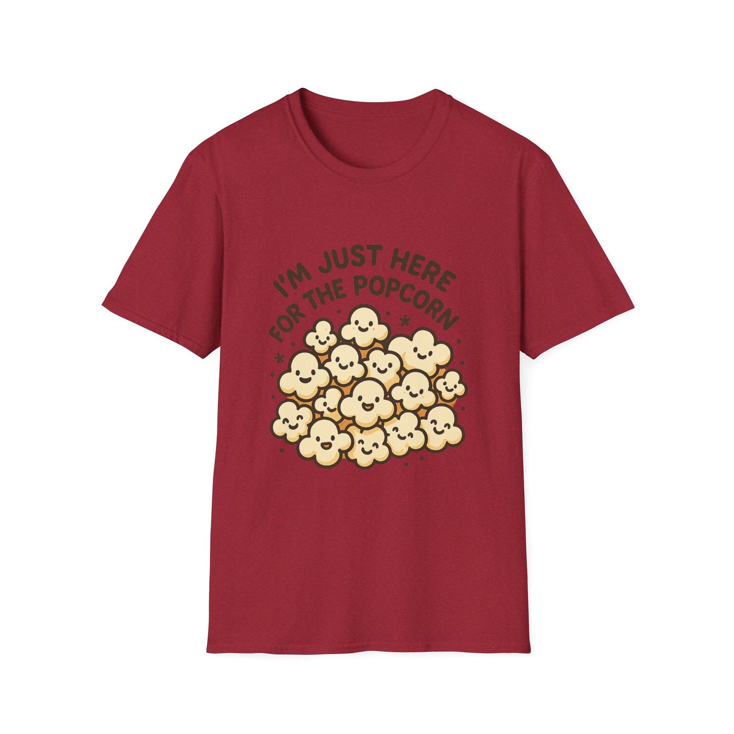 I’m Just Here for the Popcorn T-Shirt – Funny Movie Night Tee – Popcorn Lover Shirt for Film Fans & Snack Lovers