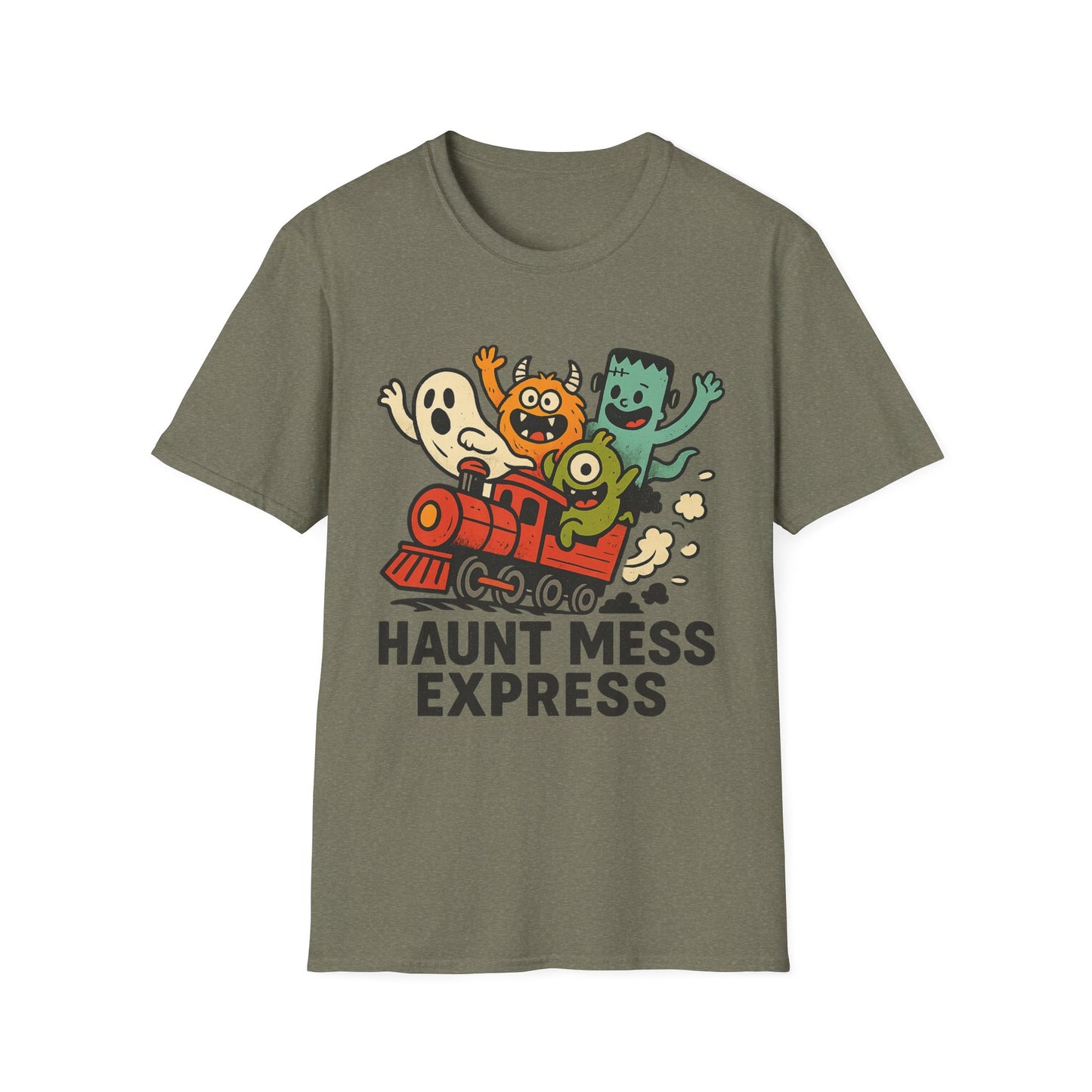 Haunt Mess Express Shirt – Funny Monster Train Halloween Tee