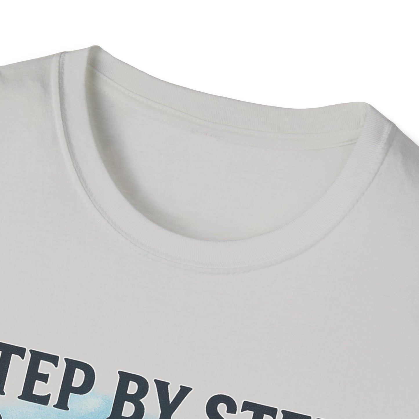 Step by Step to Greatness T-Shirt – Runner Silhouette Motivational Fitness Tee