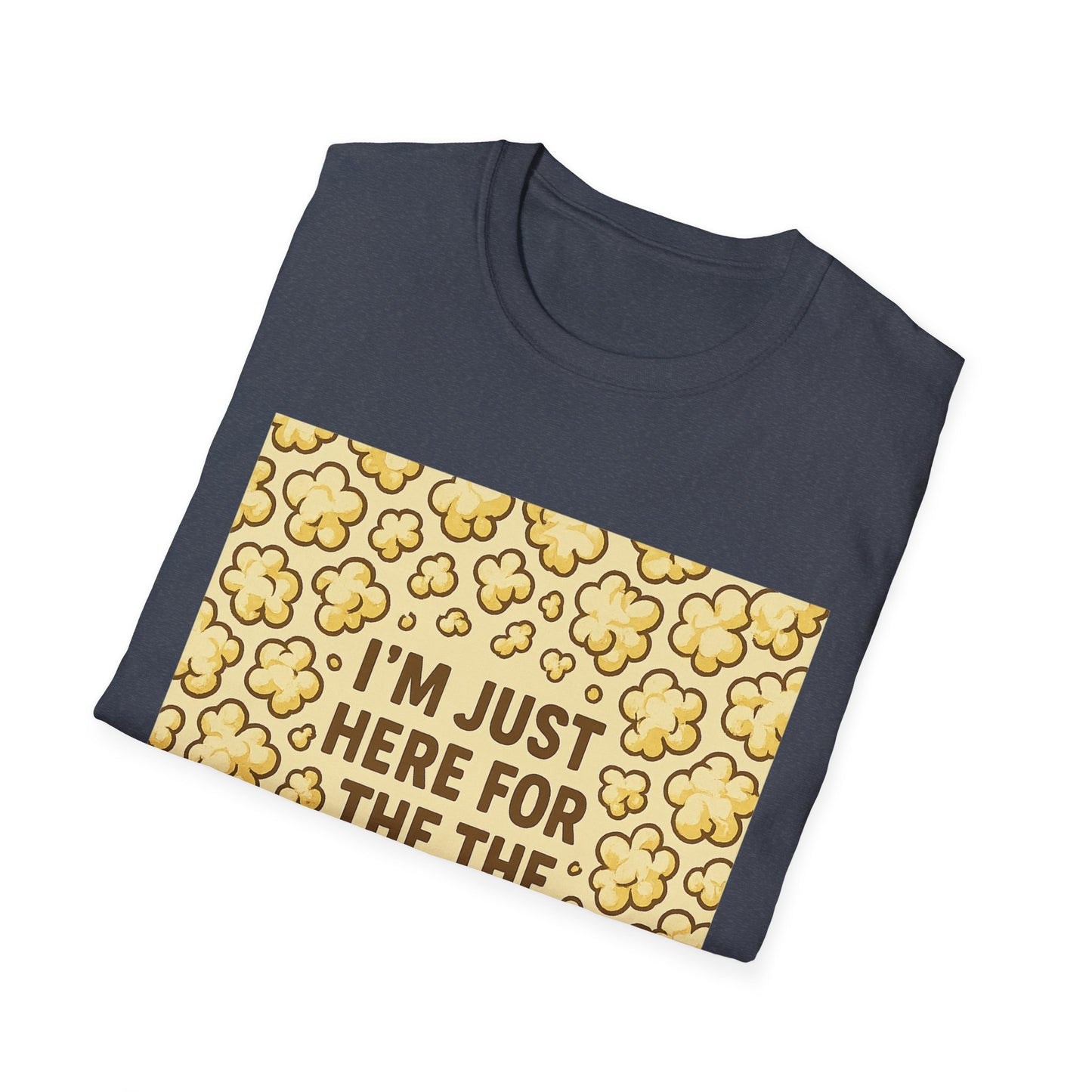 I’m Just Here for the Popcorn Shirt – Funny Movie Lover Tee – Retro Popcorn T-Shirt for Film Nights & Theater Fans