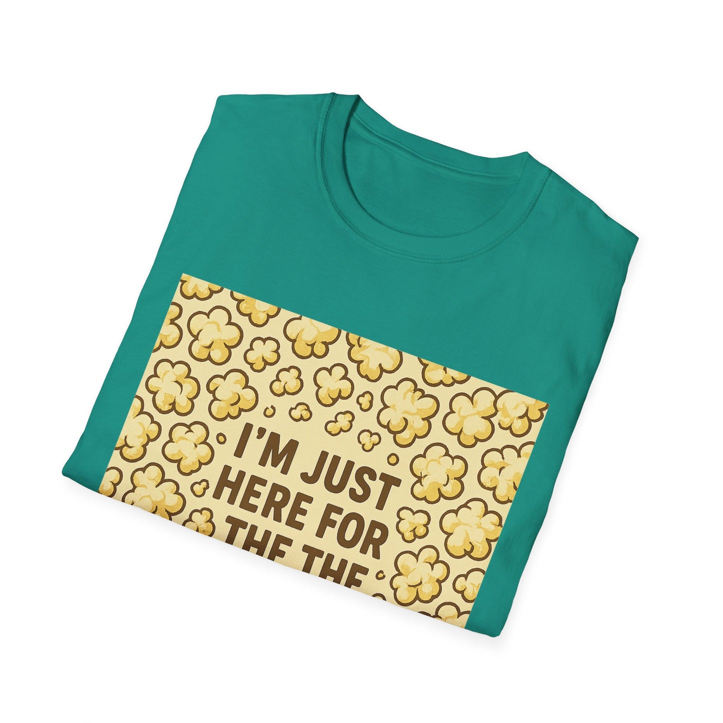 I’m Just Here for the Popcorn Shirt – Funny Movie Lover Tee – Retro Popcorn T-Shirt for Film Nights & Theater Fans