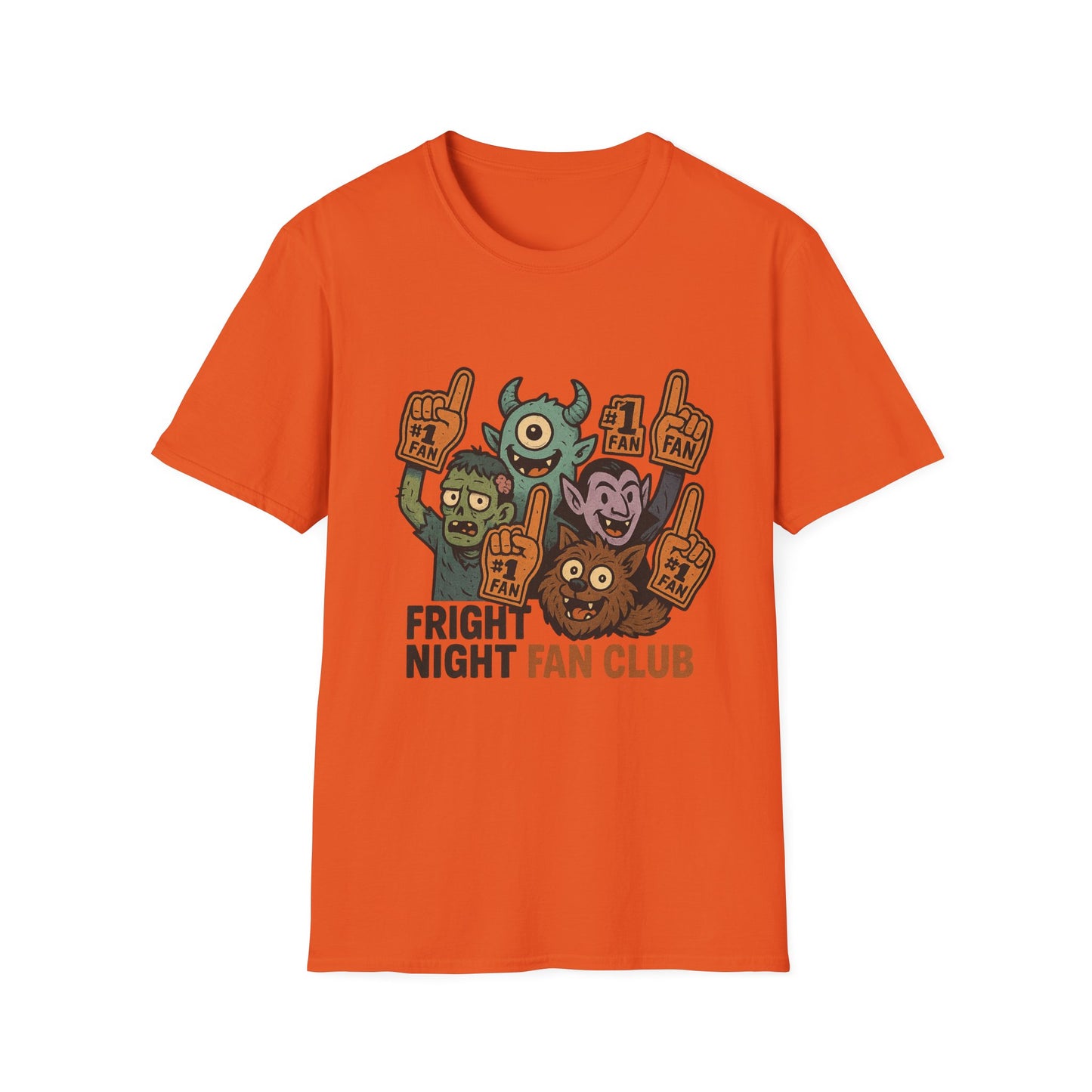 Fright Night Fan Club Shirt – Retro Monster Halloween Party Tee