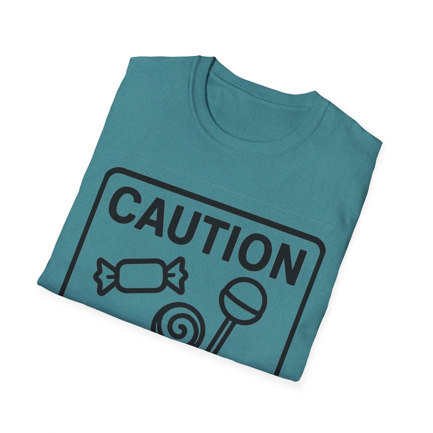 Caution May Contain Candy Shirt – Funny Trick or Treat Warning Tee