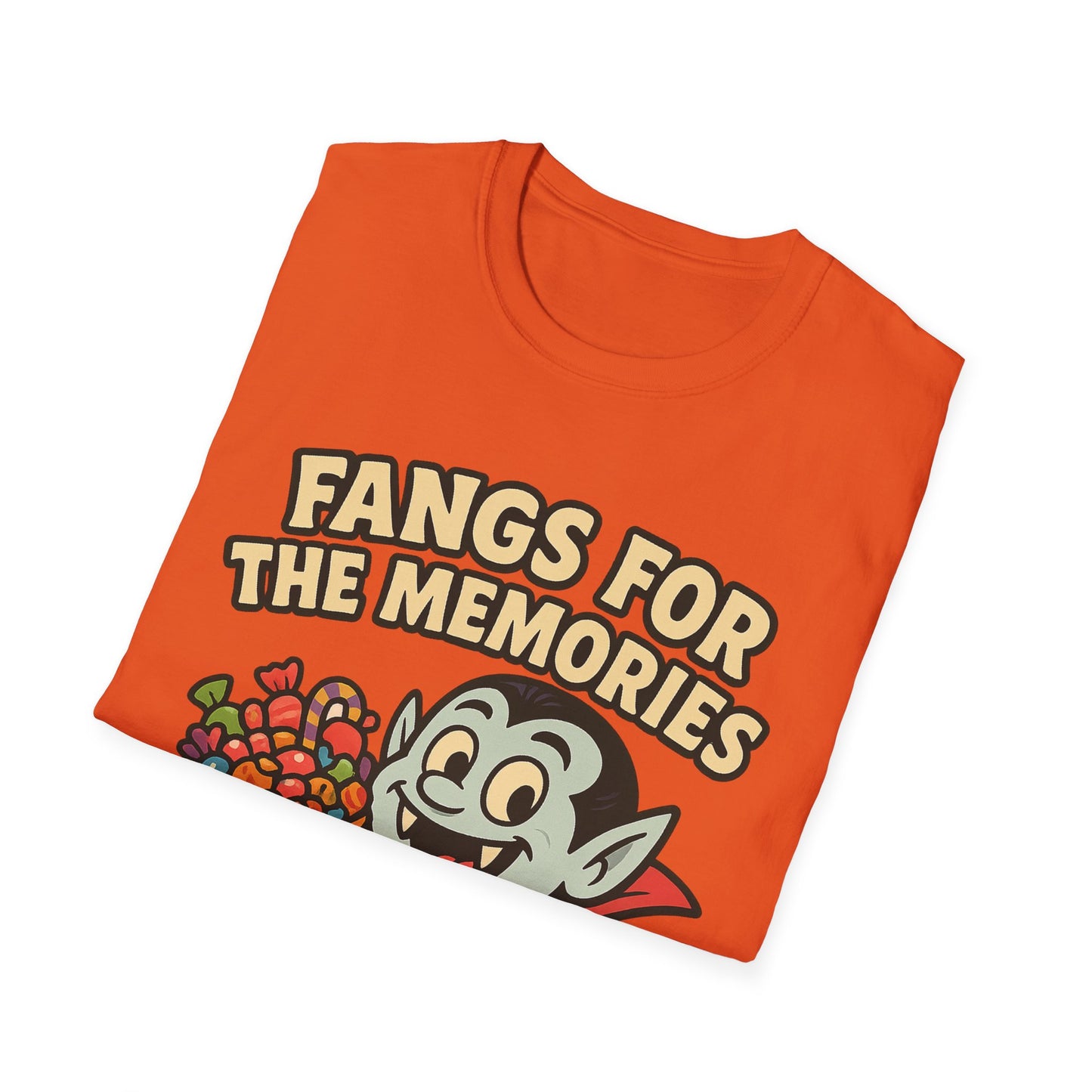 Fangs for the Memories Shirt – Vampire Trick or Treat Candy Tee