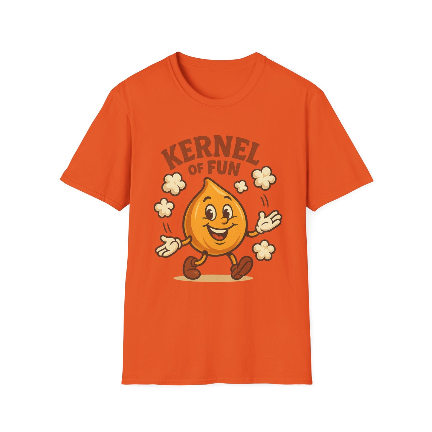Kernel of Fun Popcorn Shirt – Cute Cartoon Snack Tee – Funny Popcorn Lover T-Shirt for Movie Nights & Cinema Fans