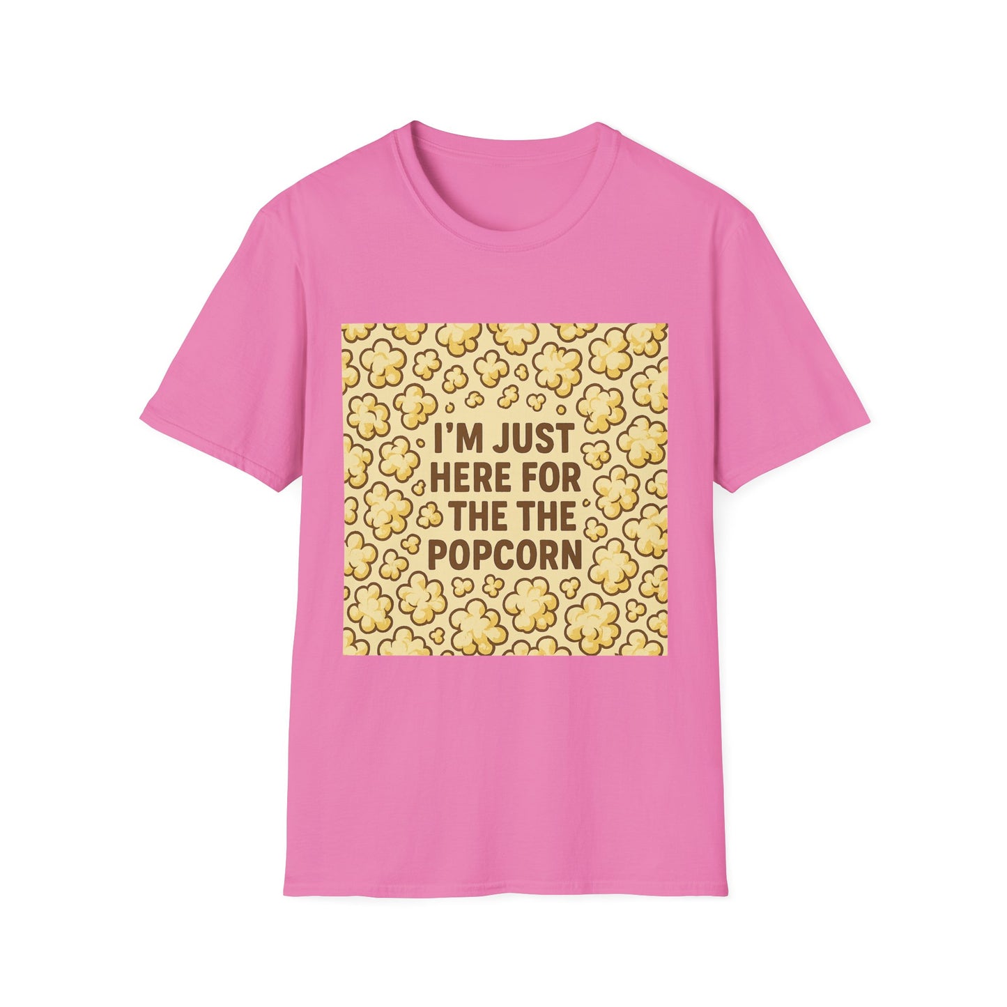 I’m Just Here for the Popcorn Shirt – Funny Movie Lover Tee – Retro Popcorn T-Shirt for Film Nights & Theater Fans