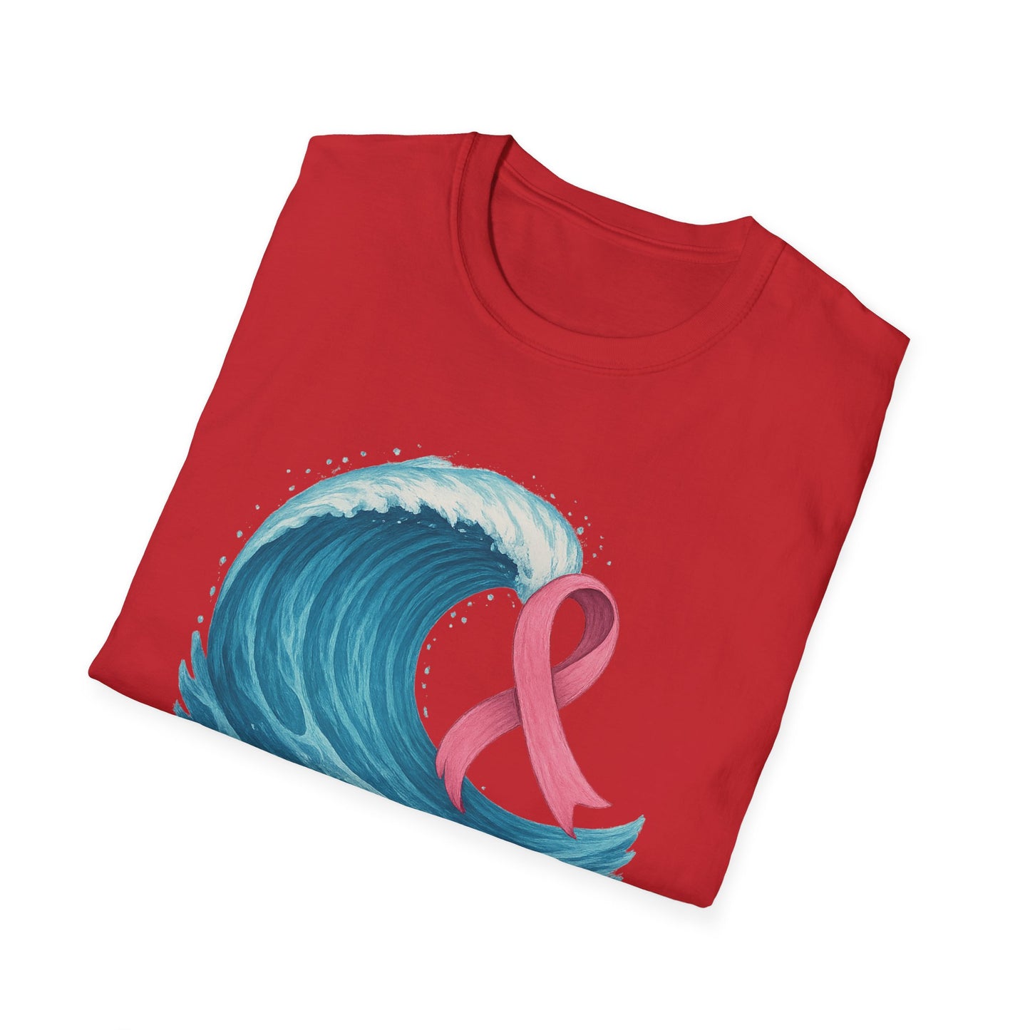 Wave of Hope Shirt | Breast Cancer Awareness Month Tee | Ocean Pink Ribbon Support Survivor Fighter T-Shirt October Strong