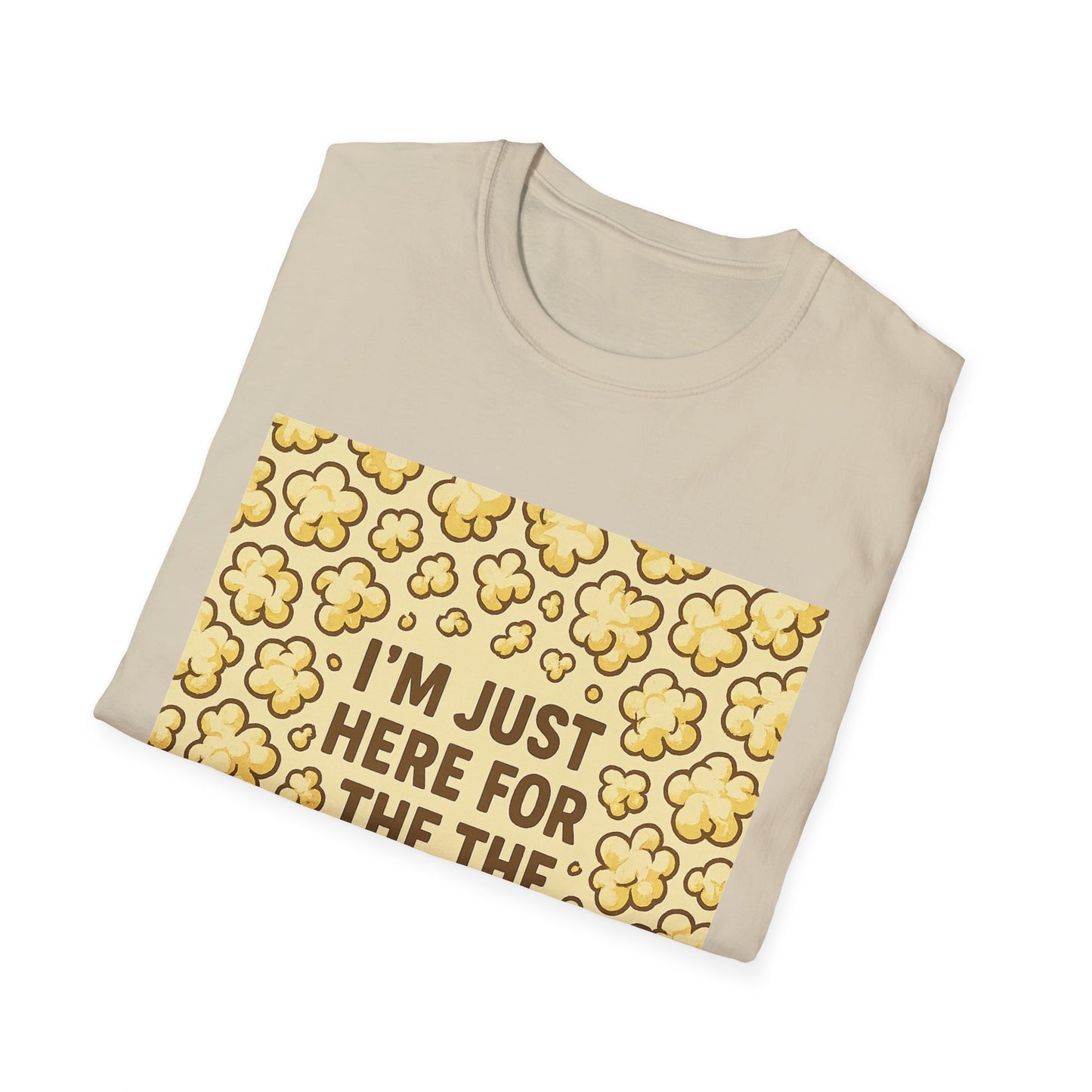 I’m Just Here for the Popcorn Shirt – Funny Movie Lover Tee – Retro Popcorn T-Shirt for Film Nights & Theater Fans