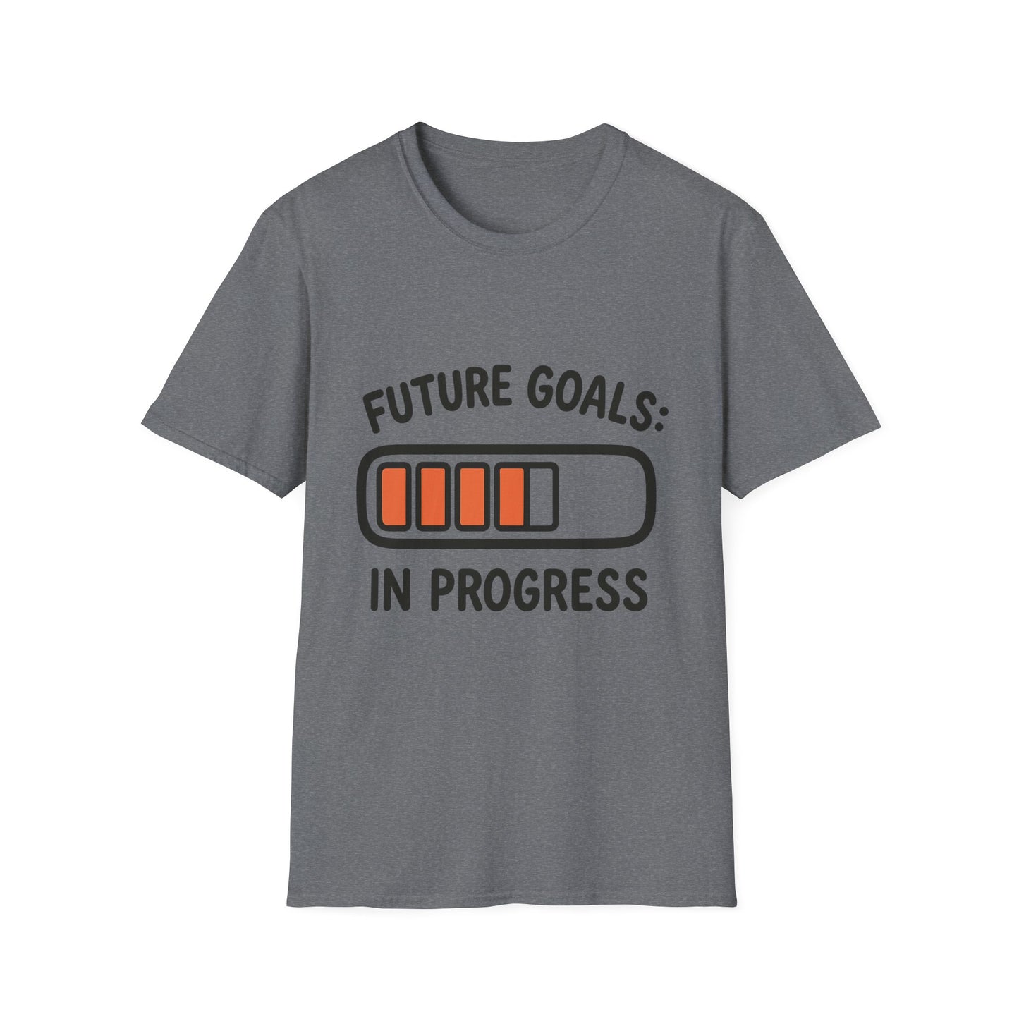 Future Goals In Progress T-Shirt – Playful Progress Bar Motivational Dreamer Tee
