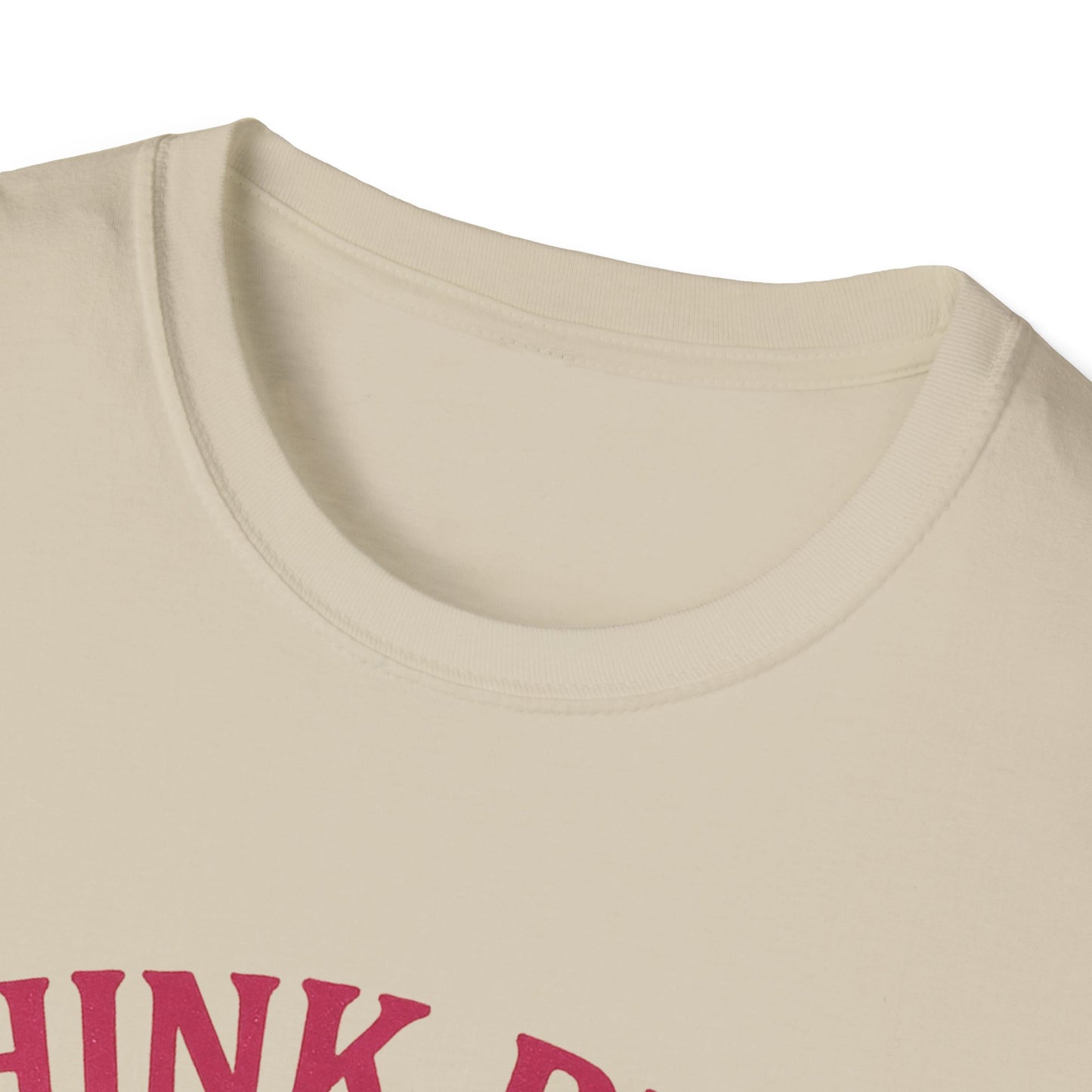 Think Pink Shirt Live Strong | Breast Cancer Awareness Ribbon Tee | Pink Support Hope Strength T-Shirt Women Men October