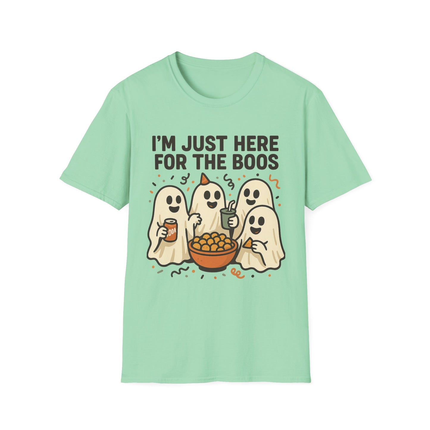 I’m Just Here for the Boos Shirt – Ghost Beer Halloween Party Tee