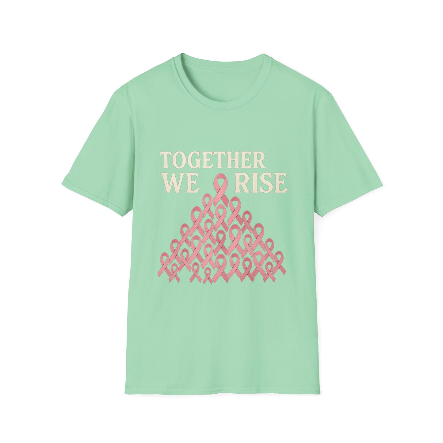 Together We Rise Shirt | Breast Cancer Awareness Pink Ribbon Tee | Unity Support Survivor Fighter Hope T-Shirt October Strong