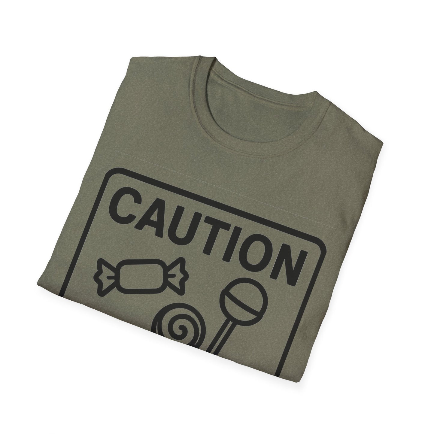 Caution May Contain Candy Shirt – Funny Trick or Treat Warning Tee